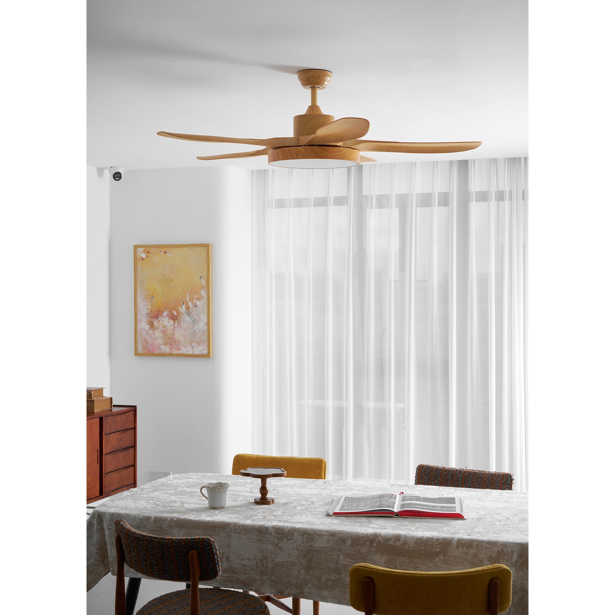 Fusion Premium Natural Acrylic Ceiling Fan Light - Letslighting