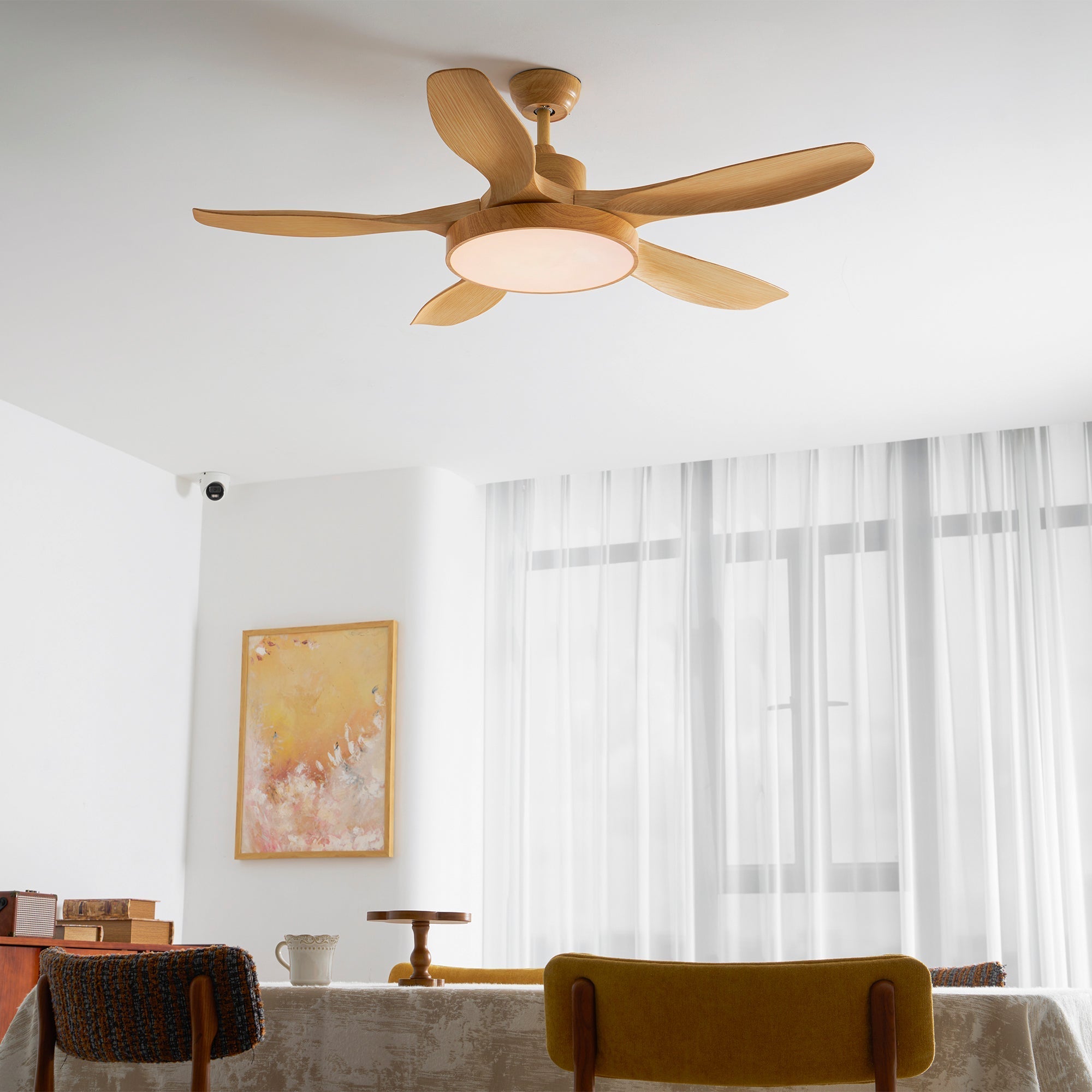 Fusion Premium Natural Acrylic Ceiling Fan Light - Letslighting