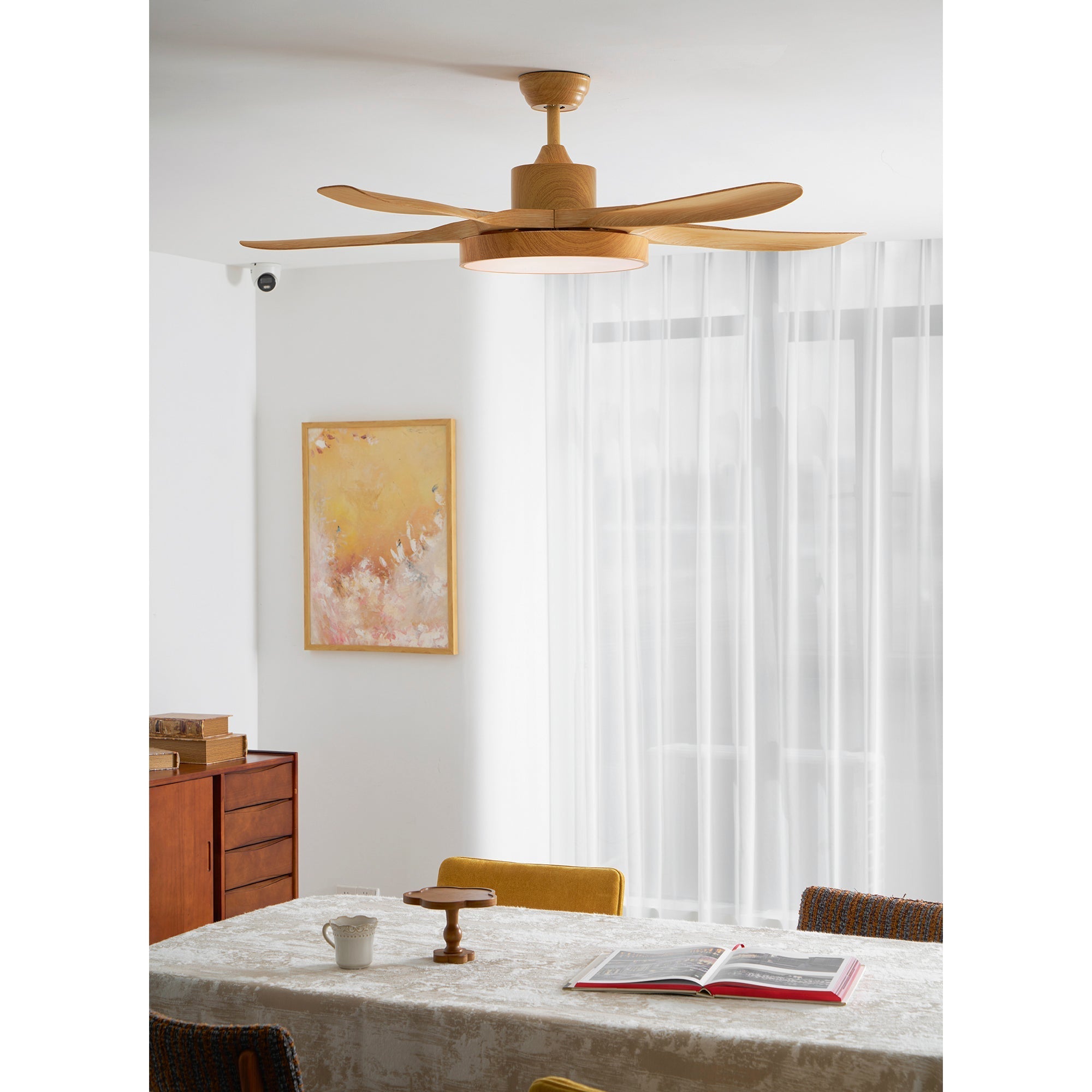 Fusion Premium Natural Acrylic Ceiling Fan Light - Letslighting