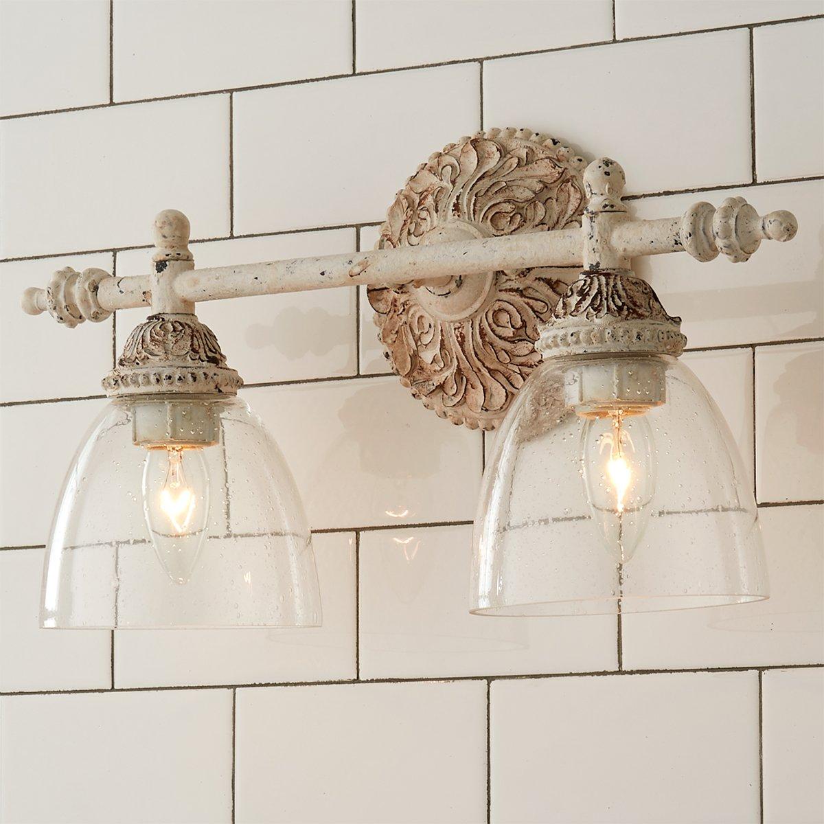 Orion Vintage Industrial Vanity Glass Wall Lamp - Letslighting