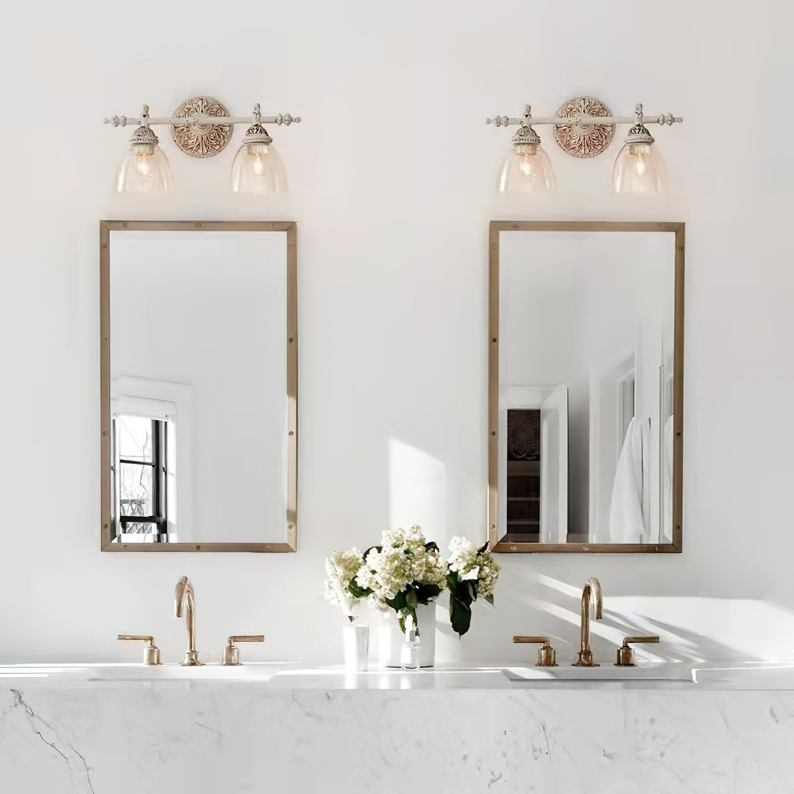 Orion Vintage Industrial Vanity Glass Wall Lamp - Letslighting