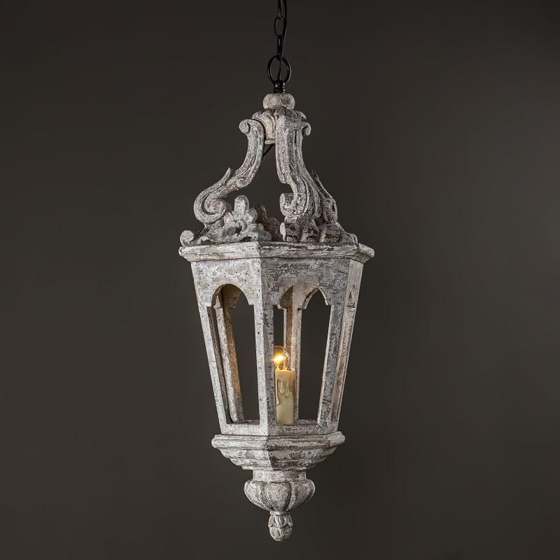 Seren Postmodern Luxury Elegance Wood Resin Lantern Pendant Lamp - Letslighting