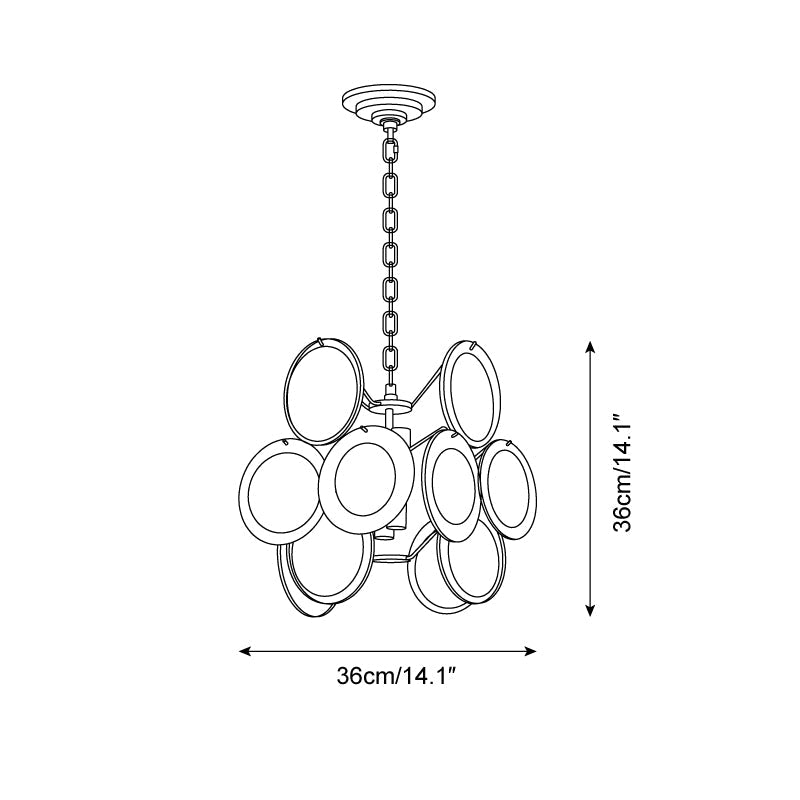 Brunelle Pendant Lamp Polished Glass Elegance - Letslighting