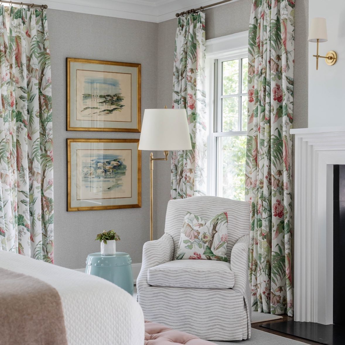 Silva Brass White Tapered Shade Wall Lamp - Letslighting