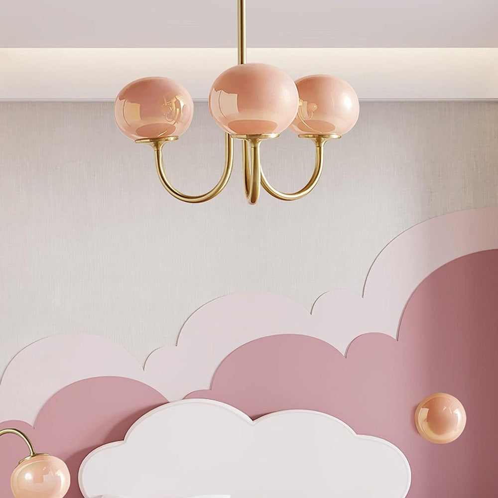 Aria Retro Art Deco Globe Chandelier