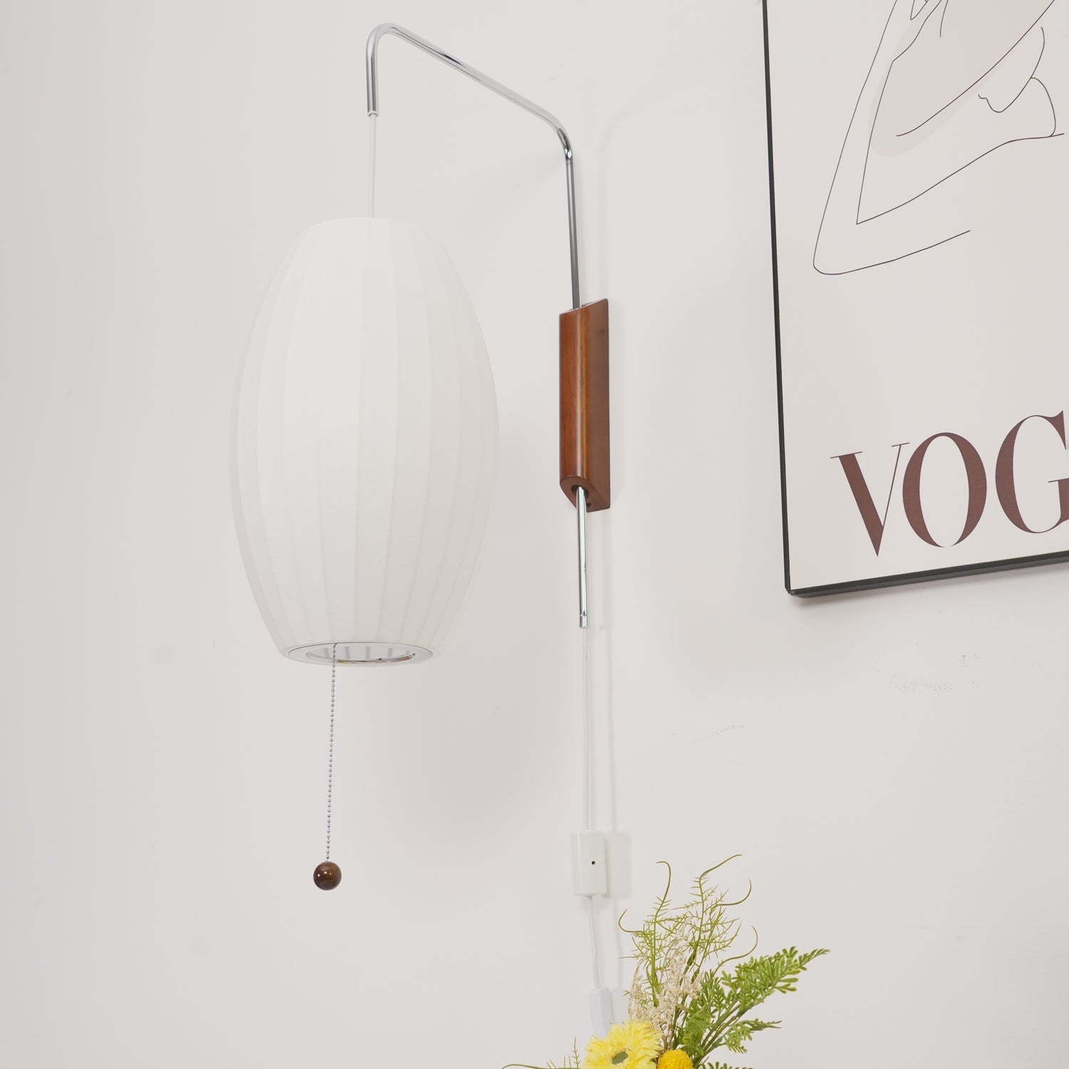 Lustra Wall Sconce Walnut Ball - Letslighting