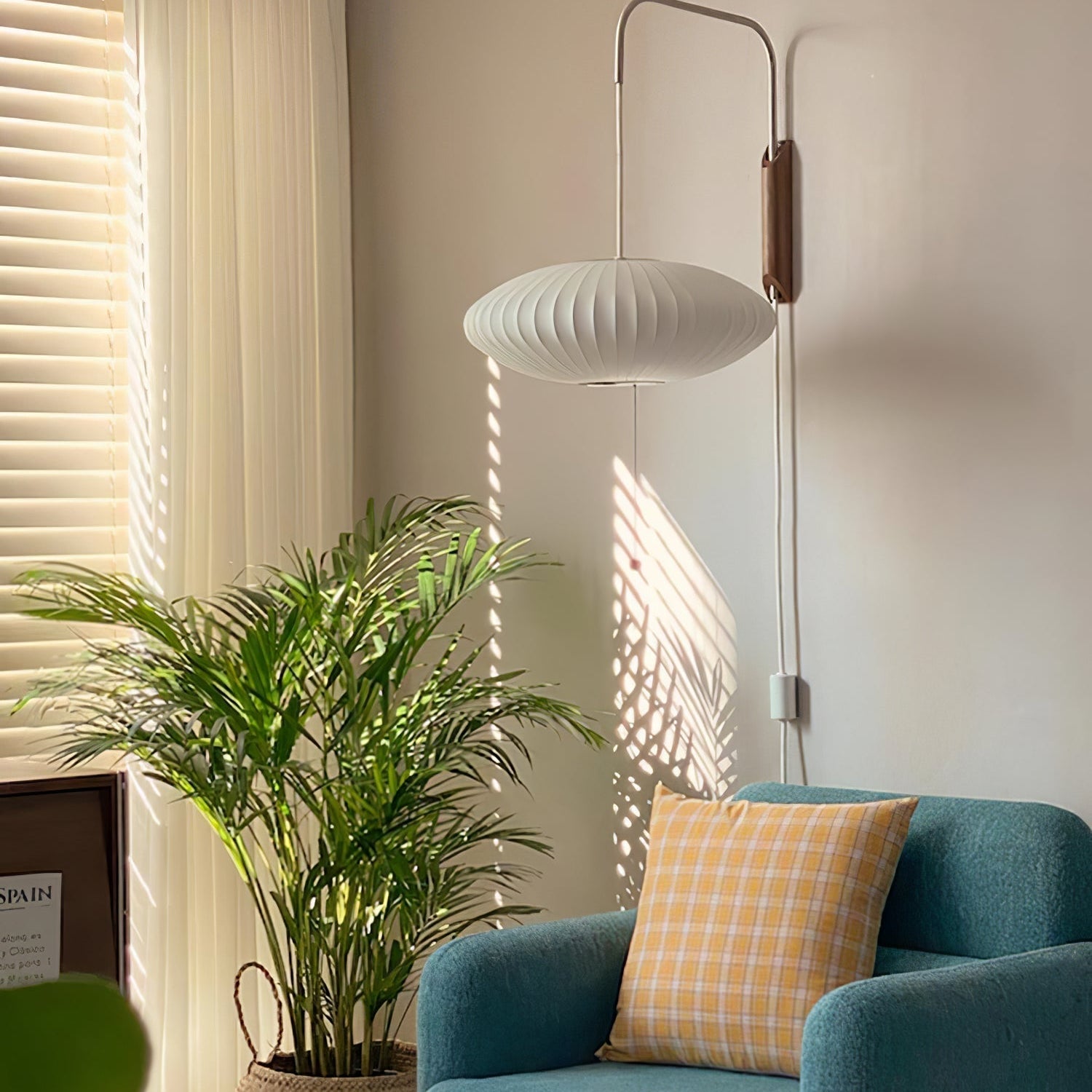 Lustra Wall Sconce Walnut Ball - Letslighting