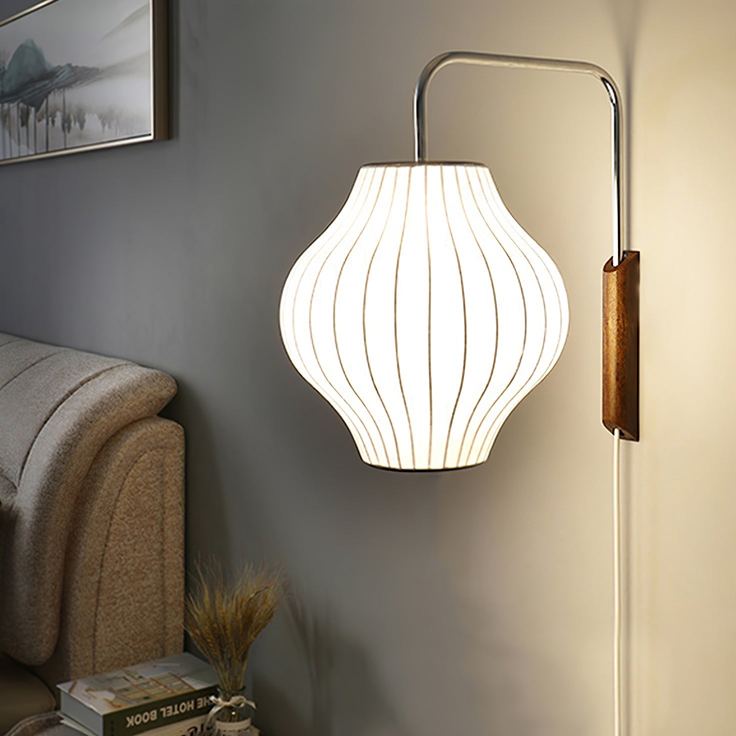 Lustra Wall Sconce Walnut Ball - Letslighting