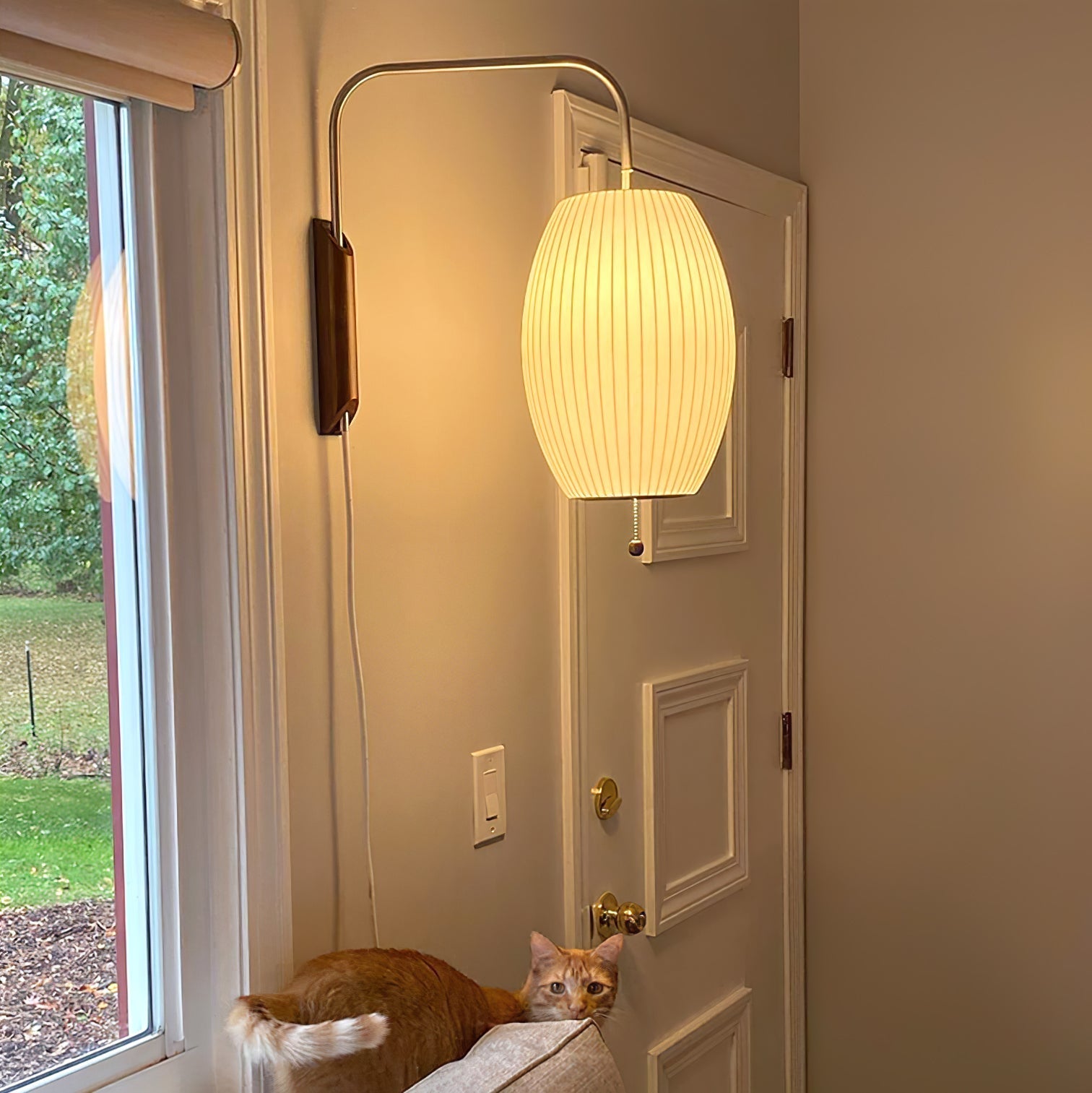 Lustra Wall Sconce Walnut Ball - Letslighting