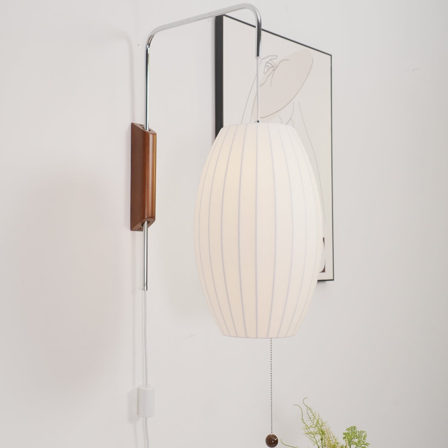 Lustra Wall Sconce Walnut Ball - Letslighting