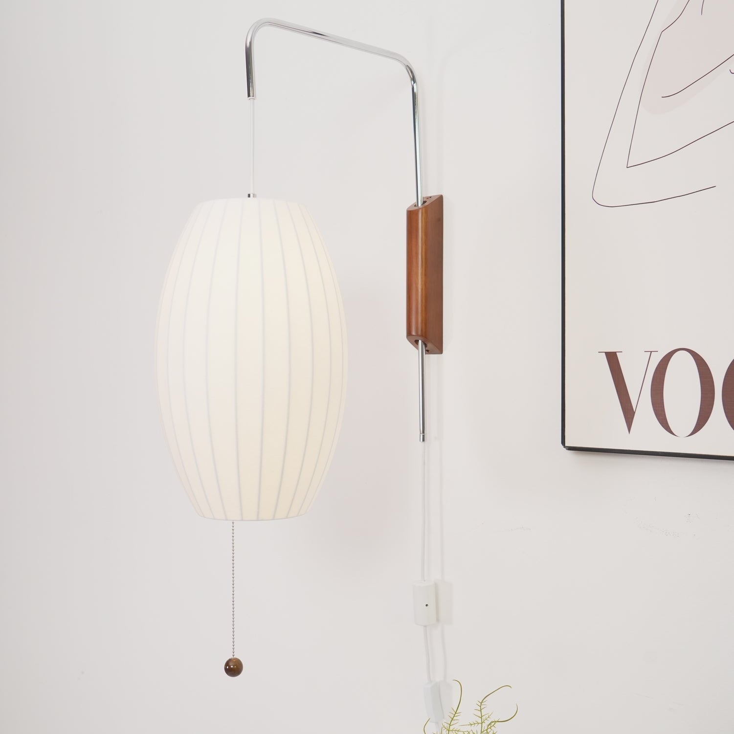 Lustra Wall Sconce Walnut Ball - Letslighting