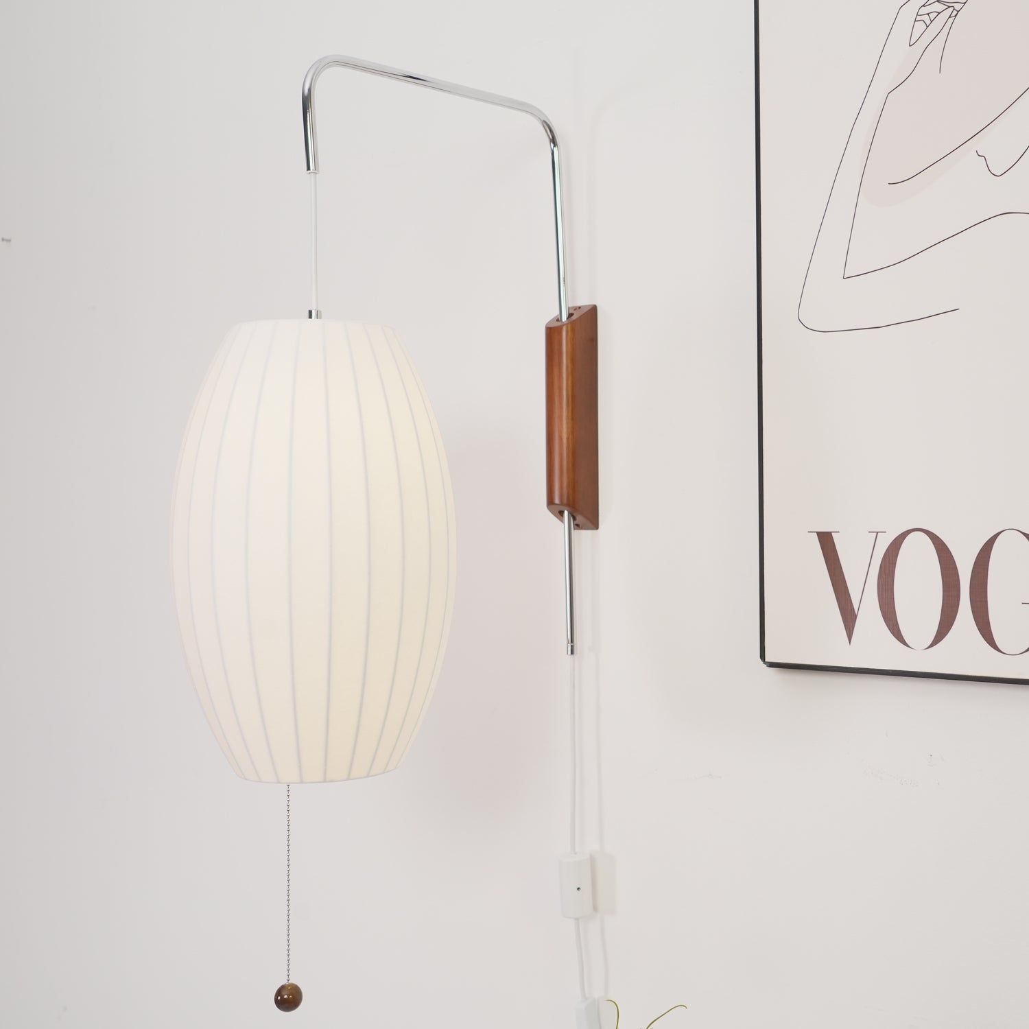 Lustra Wall Sconce Walnut Ball - Letslighting