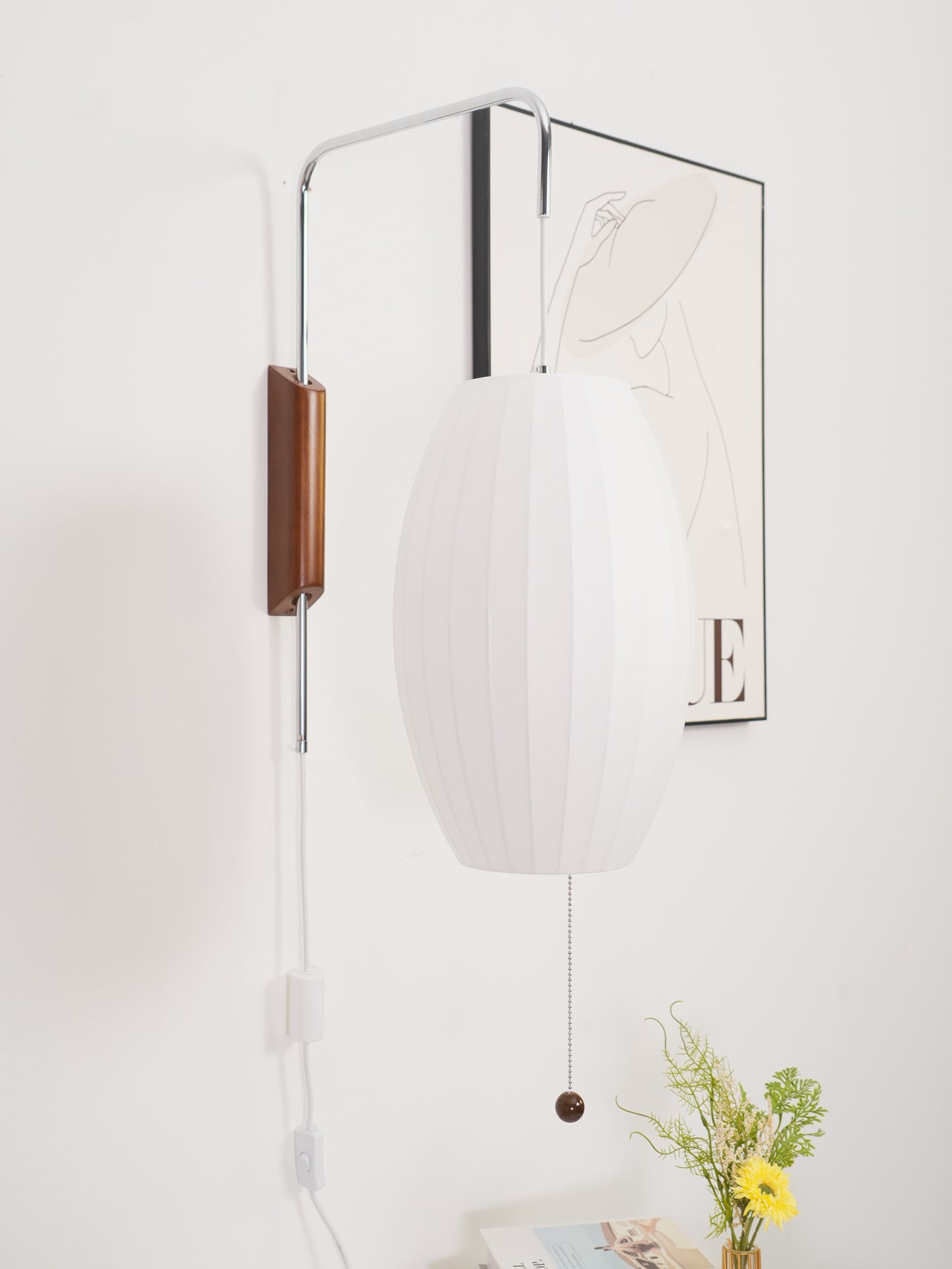 Lustra Wall Sconce Walnut Ball - Letslighting