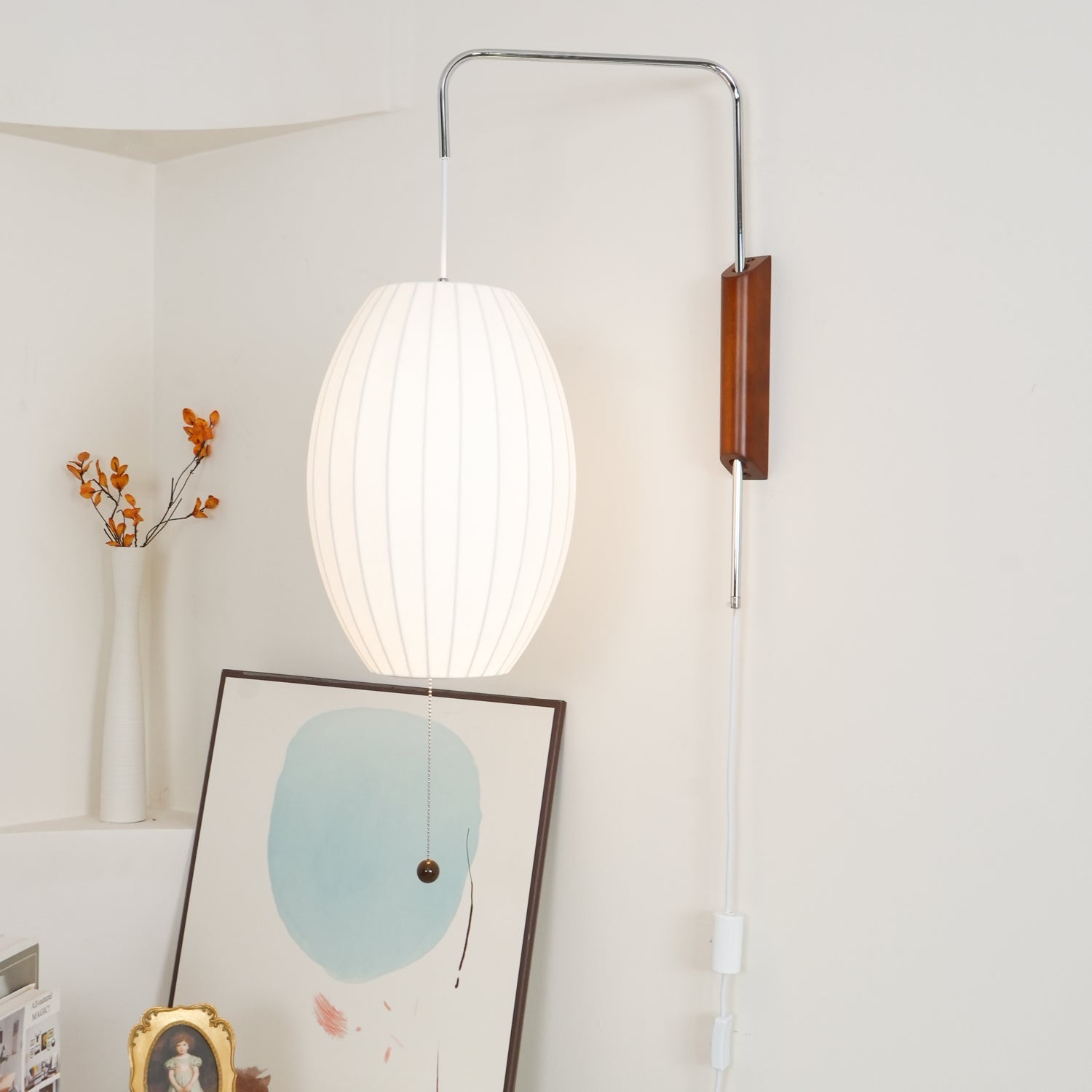 Lustra Wall Sconce Walnut Ball - Letslighting