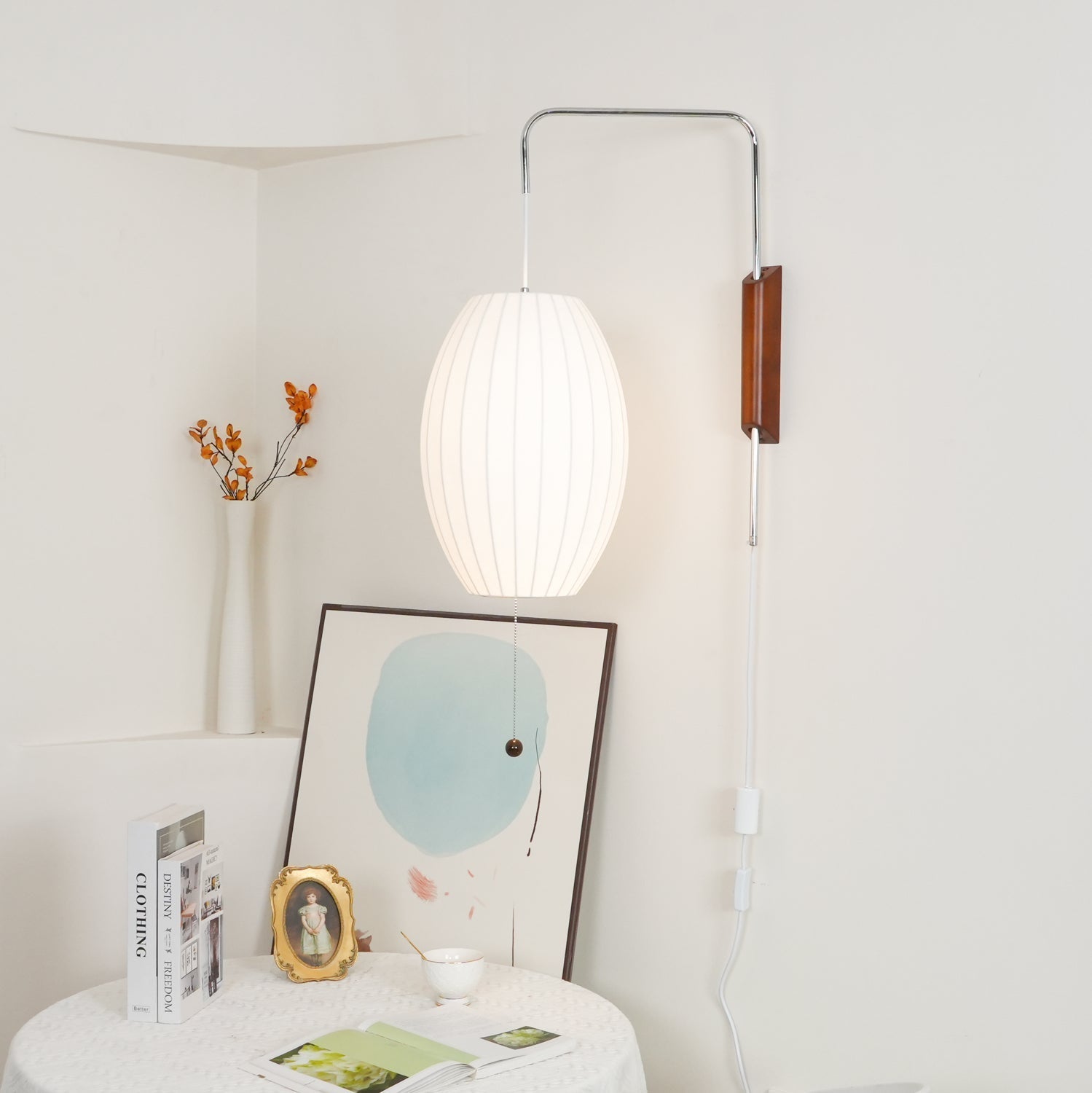 Lustra Wall Sconce Walnut Ball - Letslighting