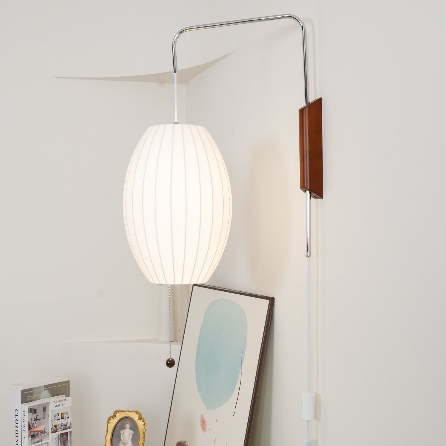 Lustra Wall Sconce Walnut Ball - Letslighting