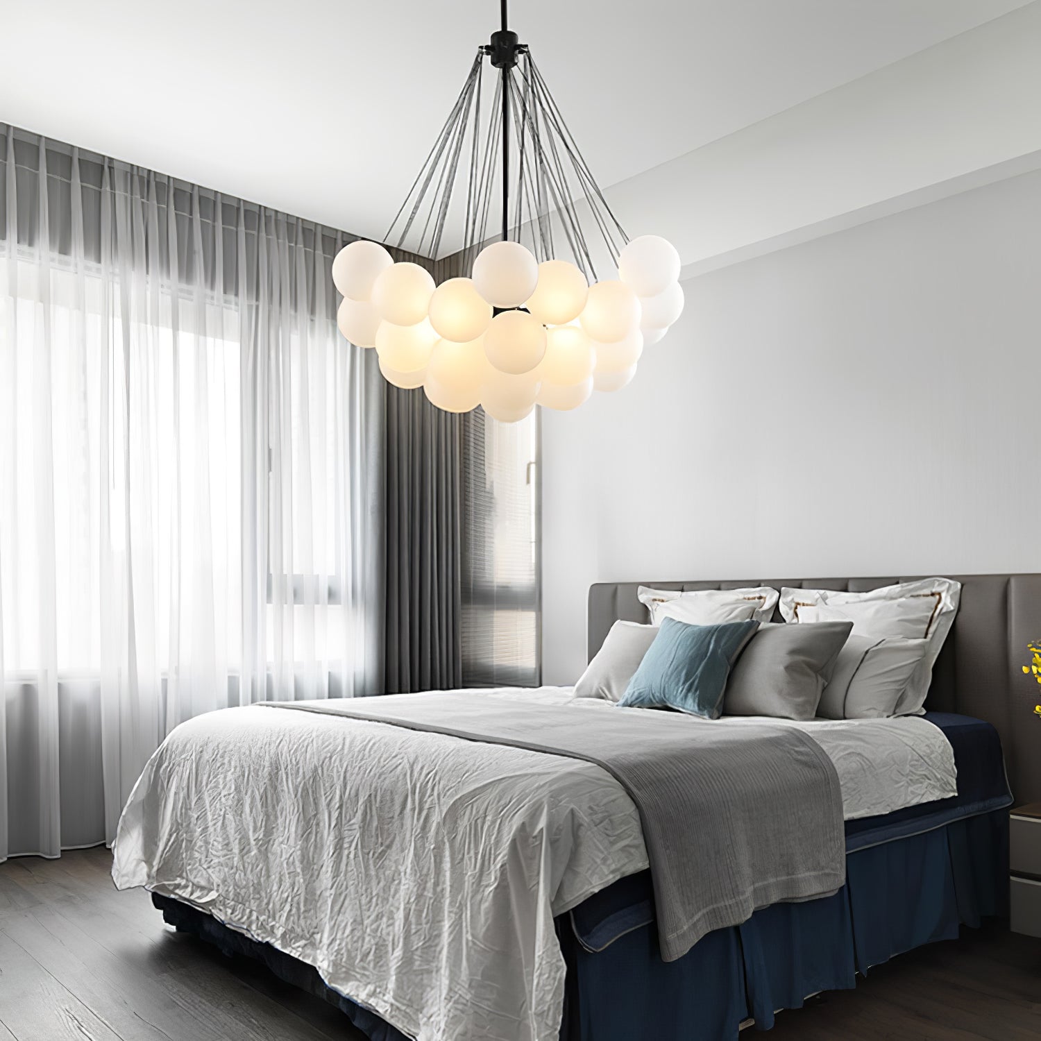 Valentina Glass Globe Pendant Light Bubble