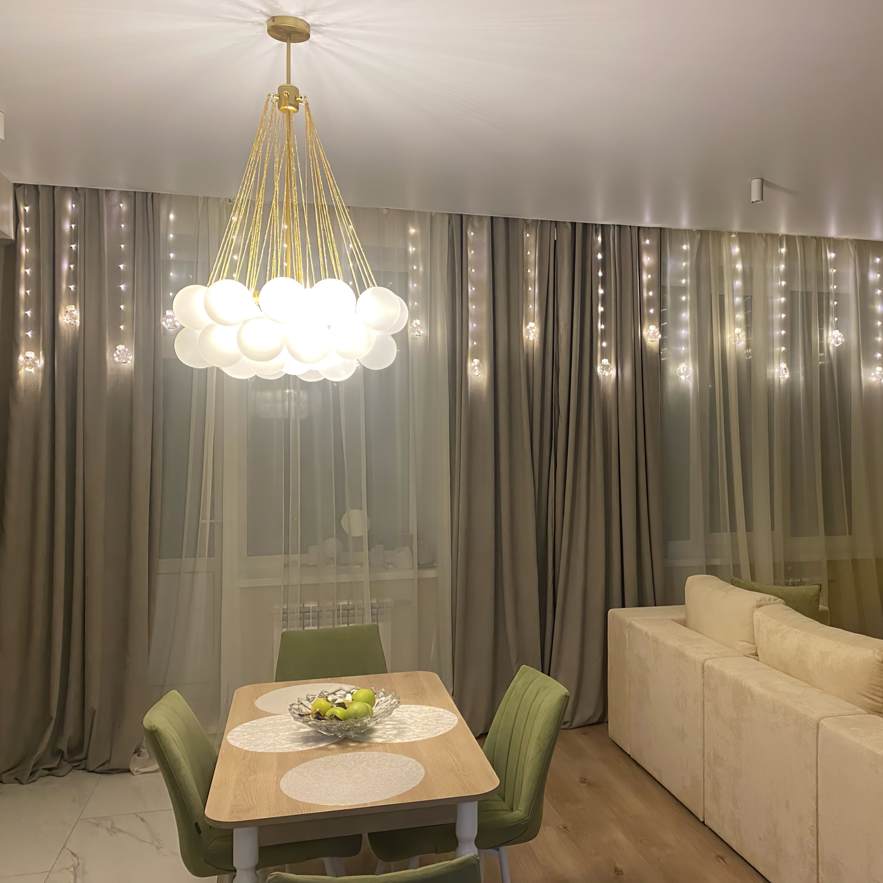 Valentina Glass Globe Pendant Light Bubble