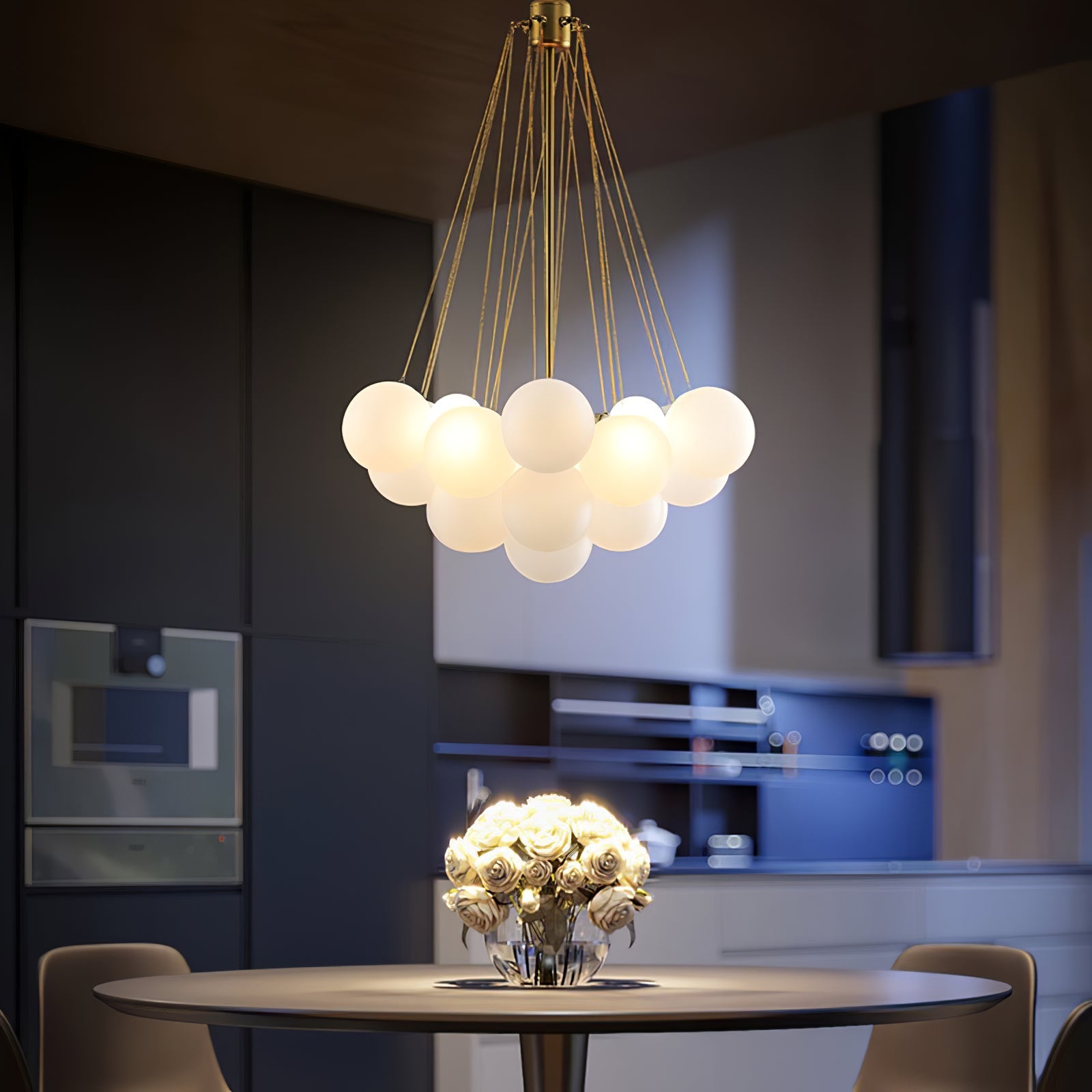 Valentina Glass Globe Pendant Light Bubble