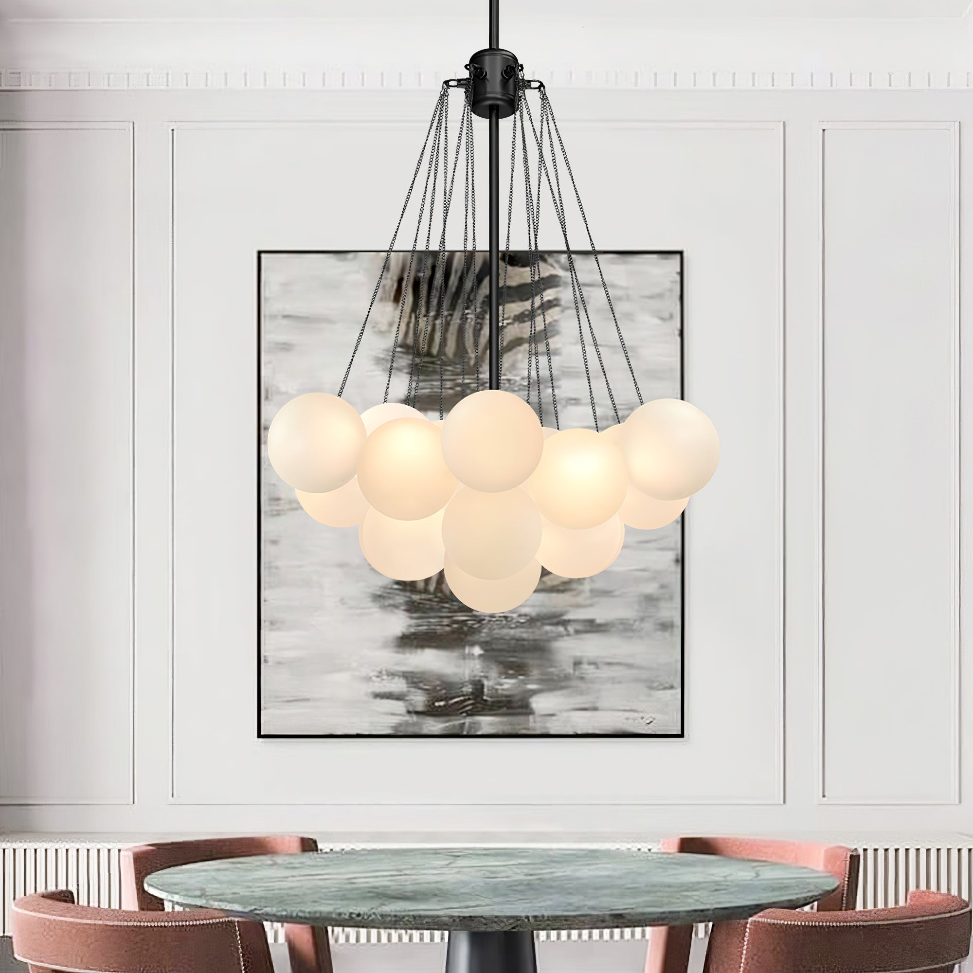 Valentina Glass Globe Pendant Light Bubble