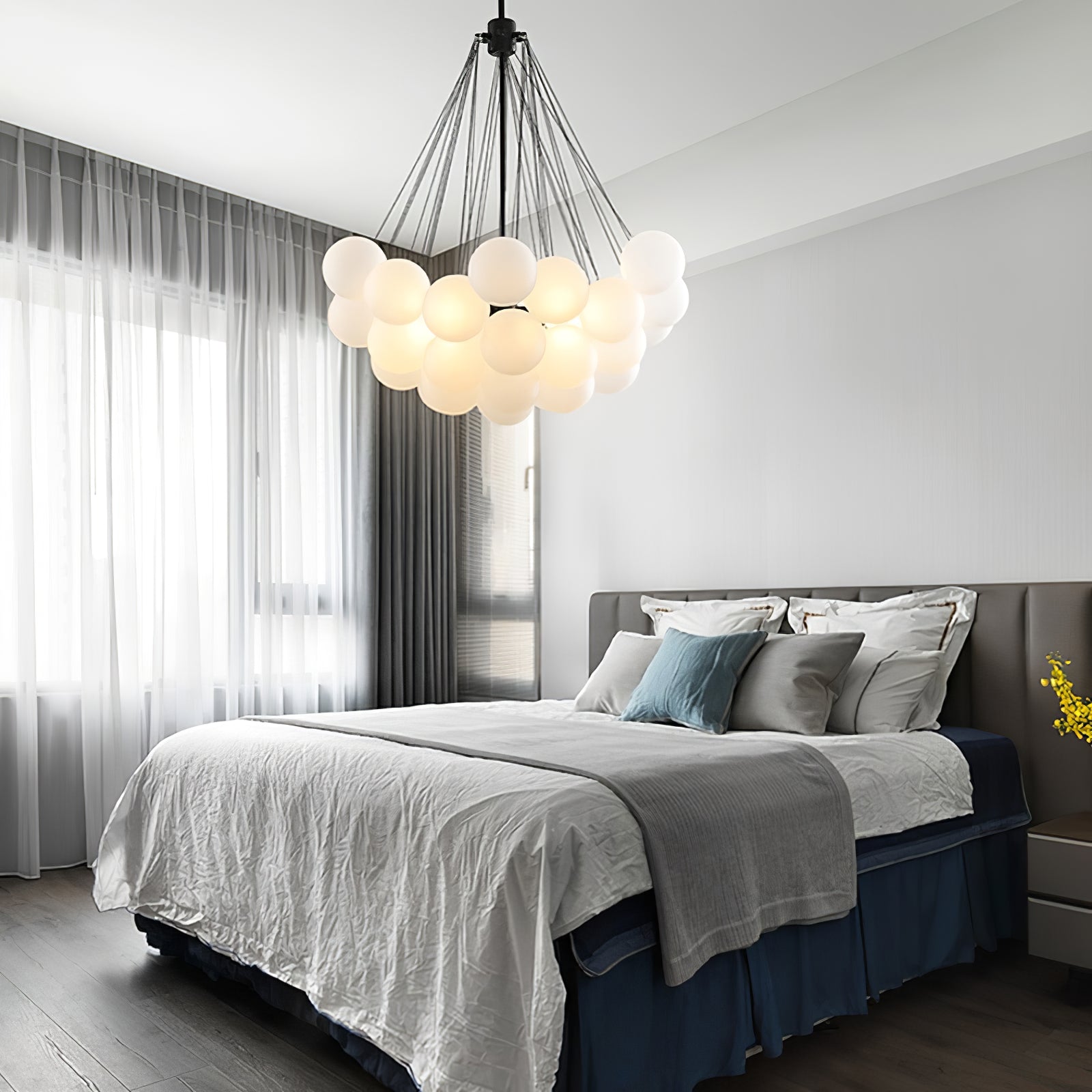 Valentina Glass Globe Pendant Light Bubble