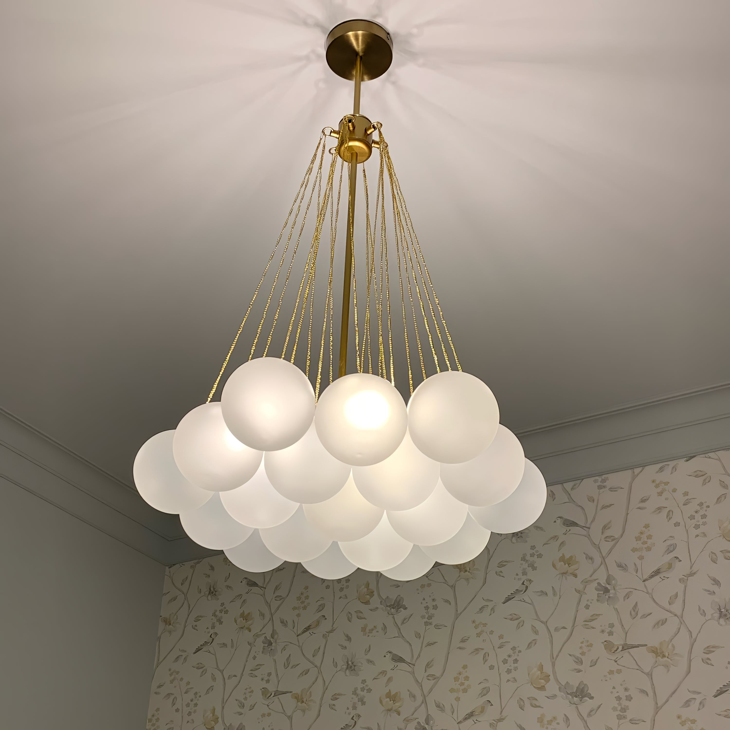 Valentina Glass Globe Pendant Light Bubble