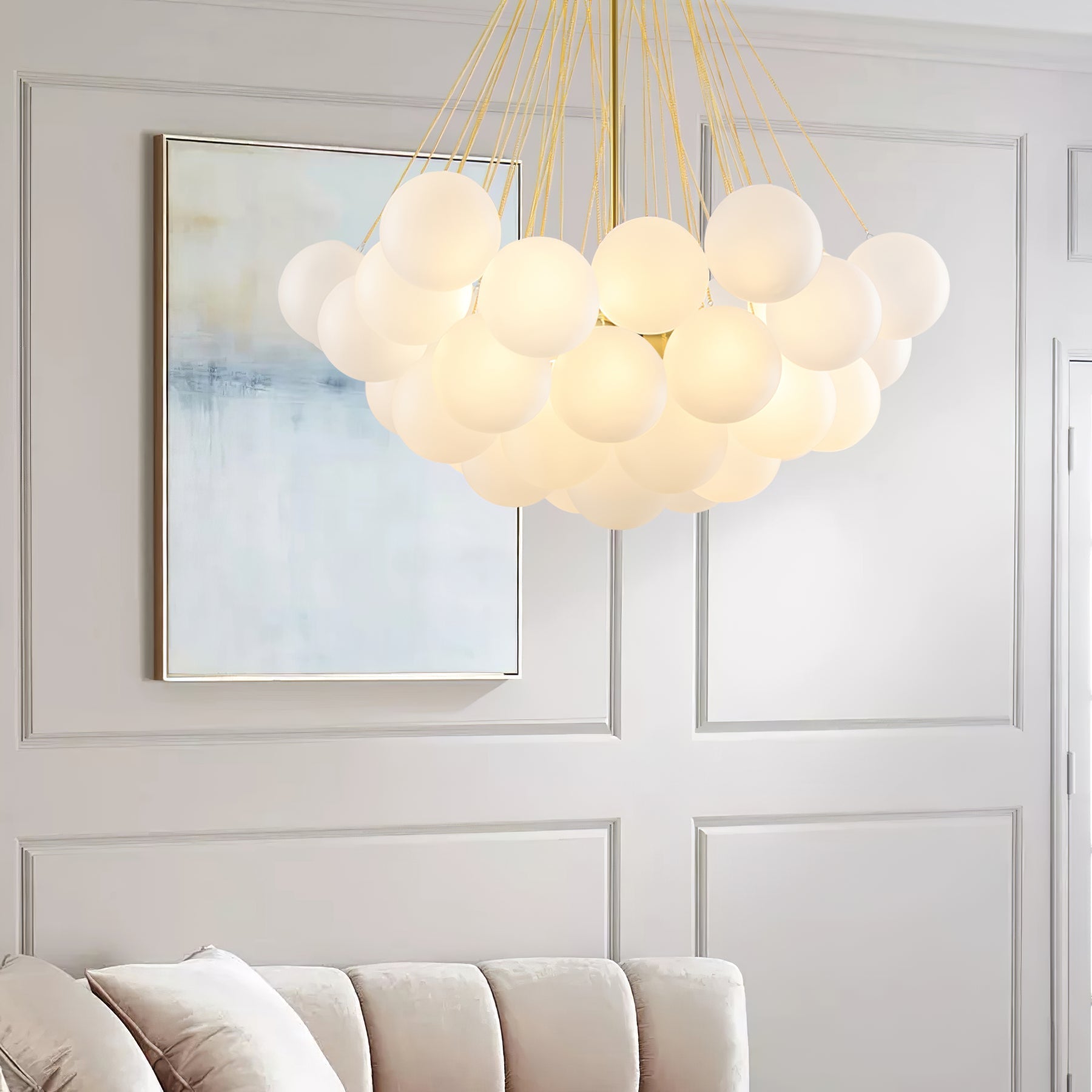 Valentina Glass Globe Pendant Light Bubble