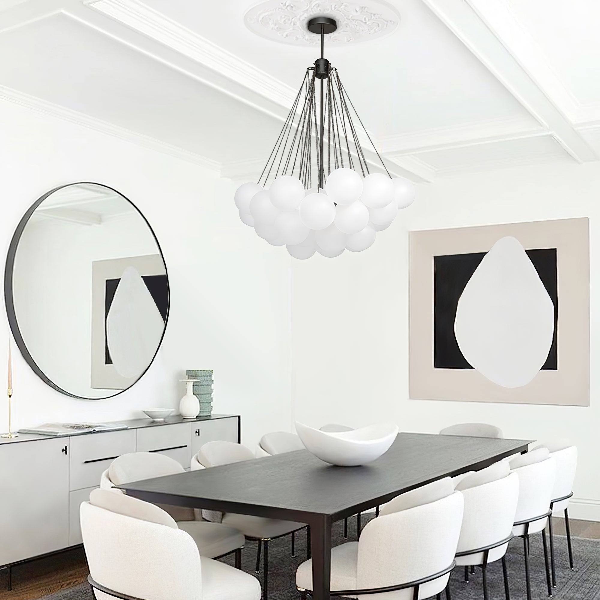 Valentina Glass Globe Pendant Light Bubble