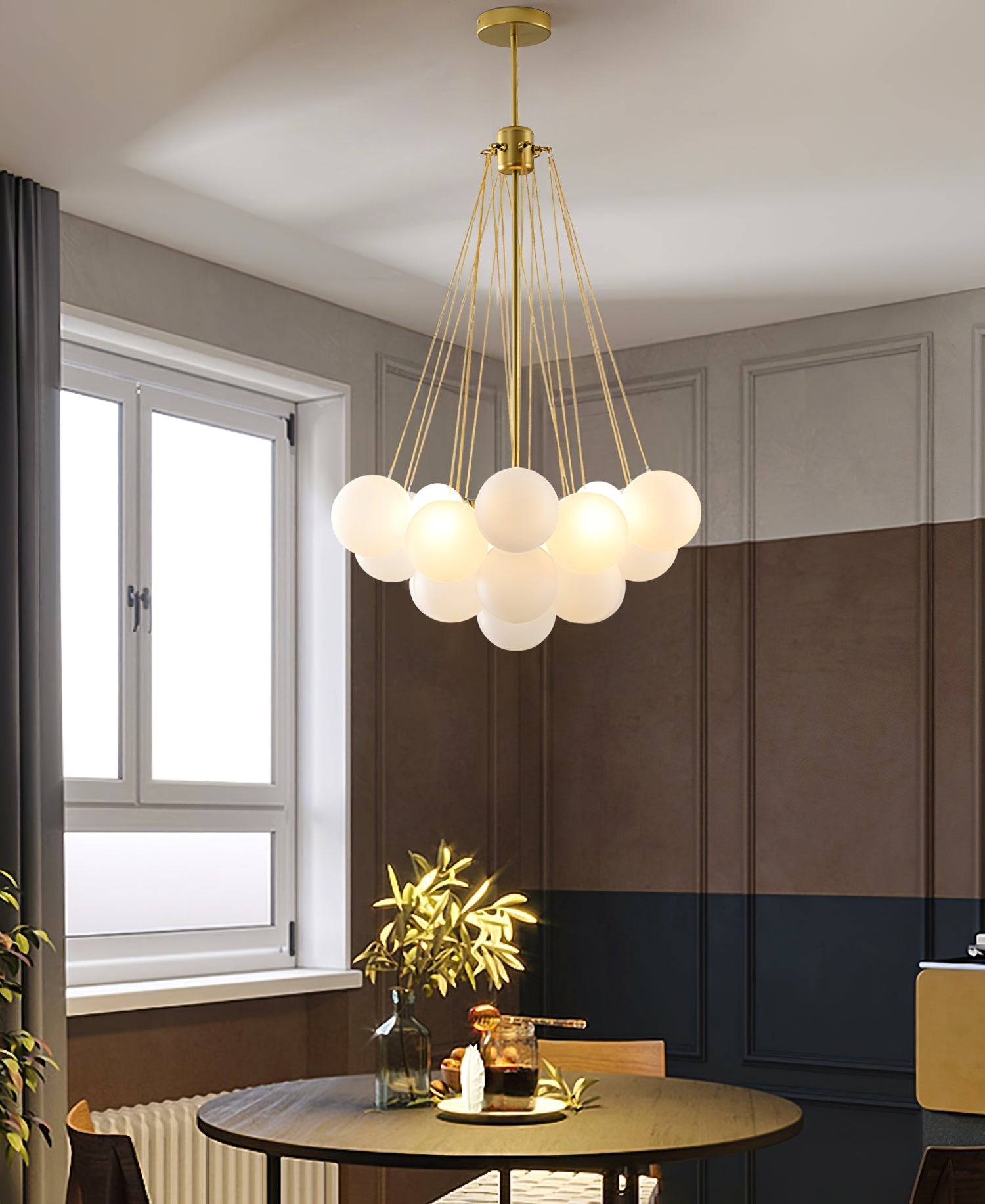 Lustra Chandelier Bubble Frosted Glass - Letslighting