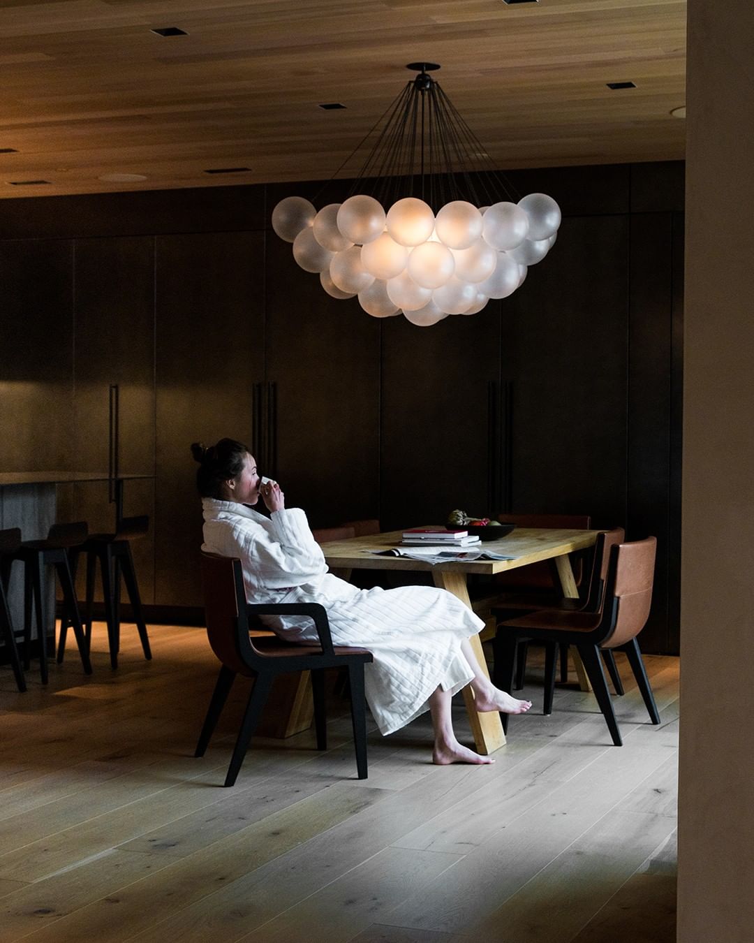 Lustra Chandelier Bubble Frosted Glass - Letslighting
