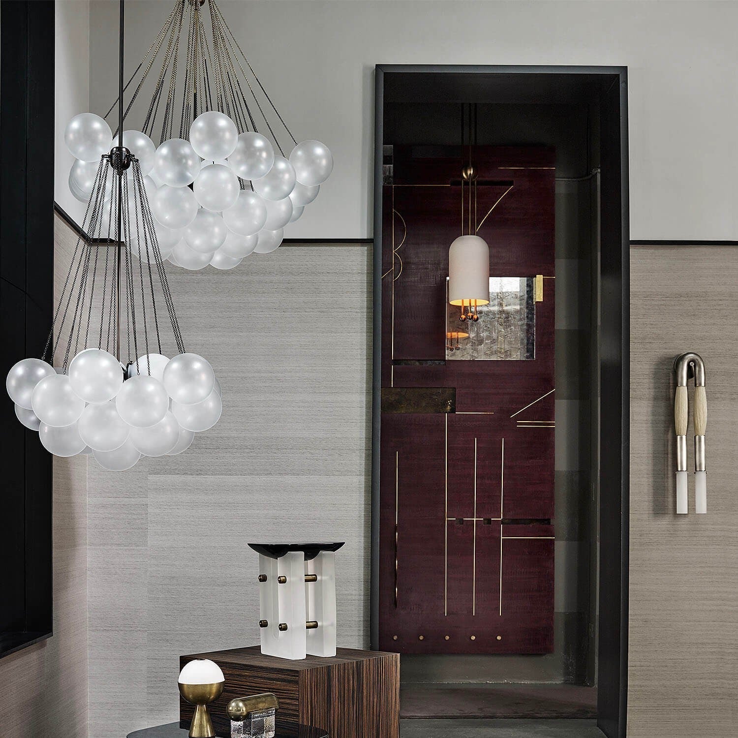Valentina Glass Globe Pendant Light Bubble