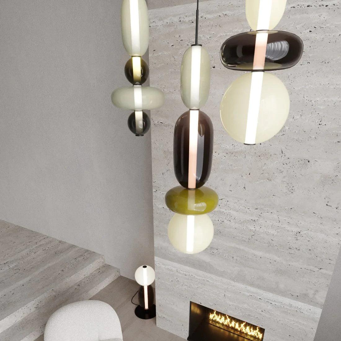 Noxic Glass Acrylic Artistic Pendant Light - Letslighting
