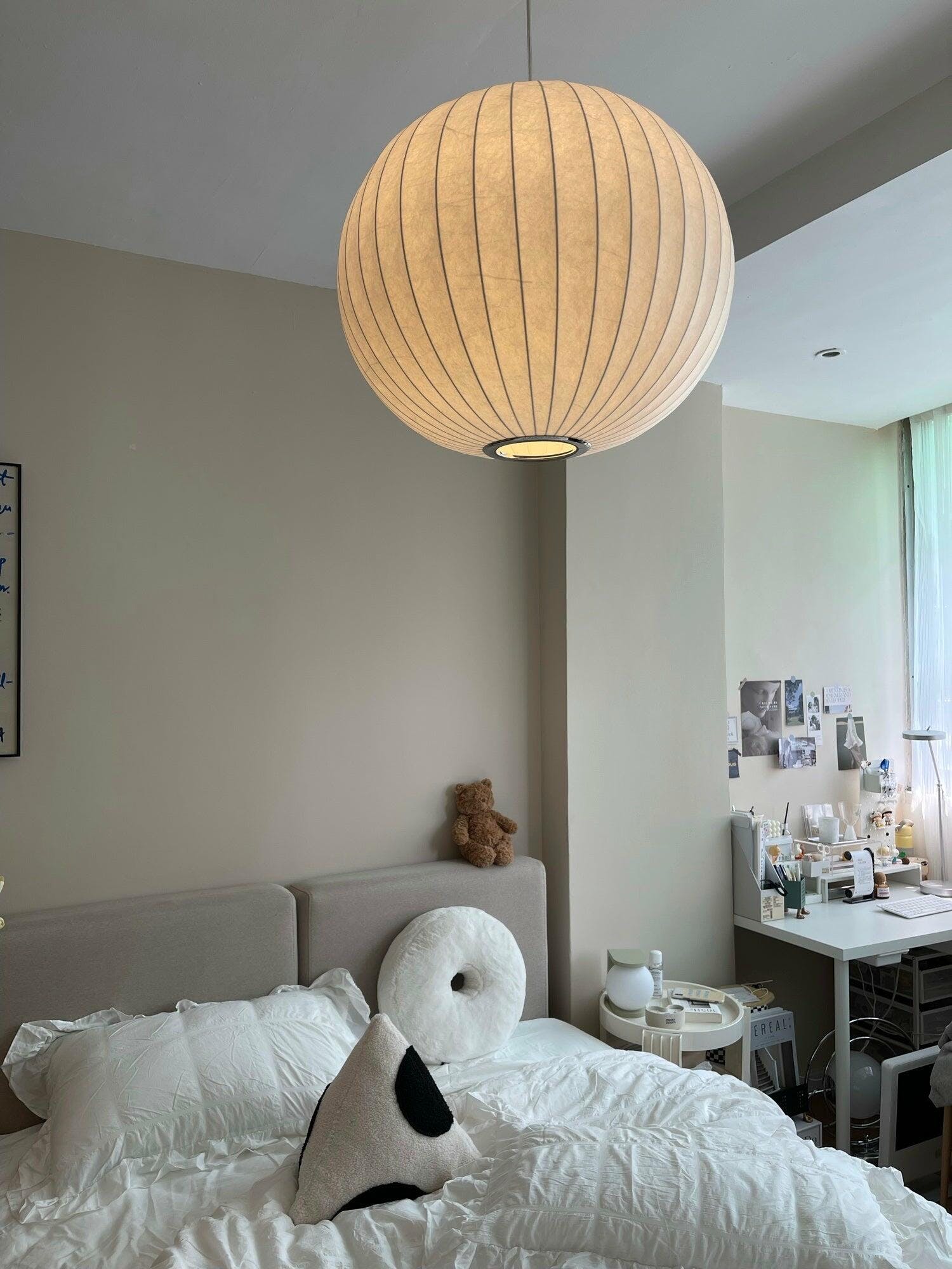 Nebula Bubble Mulberry Silk Pendant Lamp - Letslighting