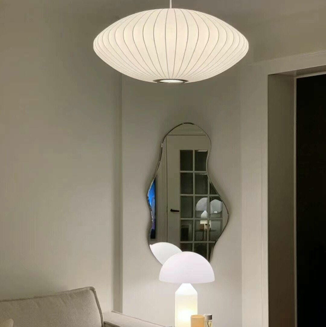 Ritta Pendant Light Bubble Mulberry Silk - Letslighting