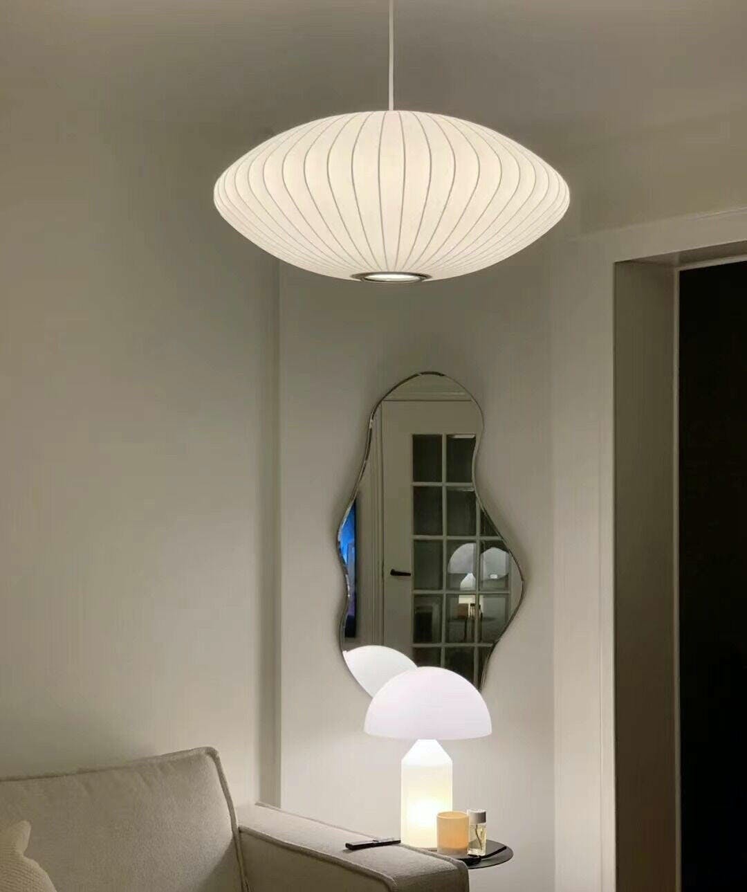 Nebula Bubble Mulberry Silk Pendant Lamp - Letslighting