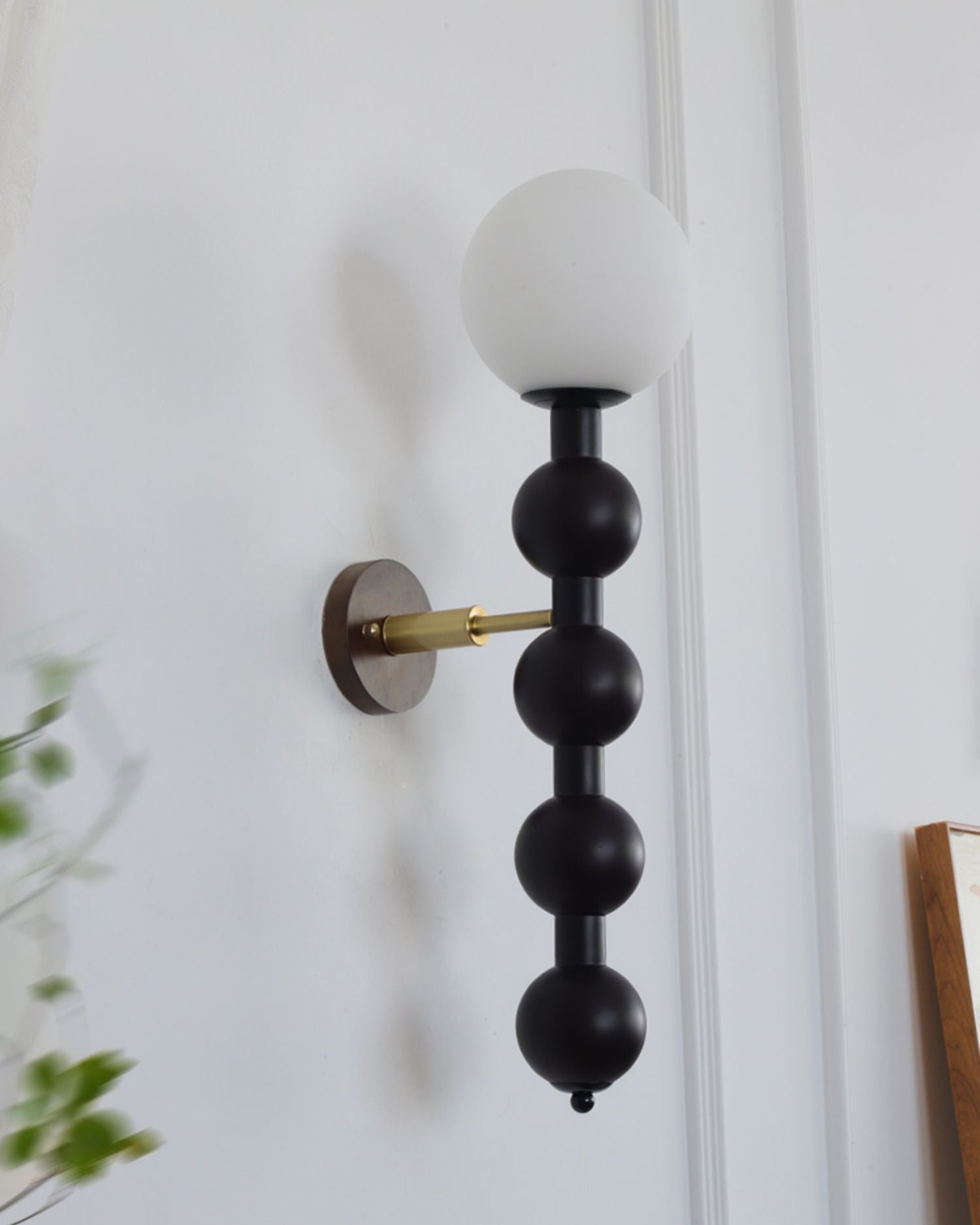 Olaeia Modern Minimalist Bubbly Wooden Glass Wall Lamp - Letslighting