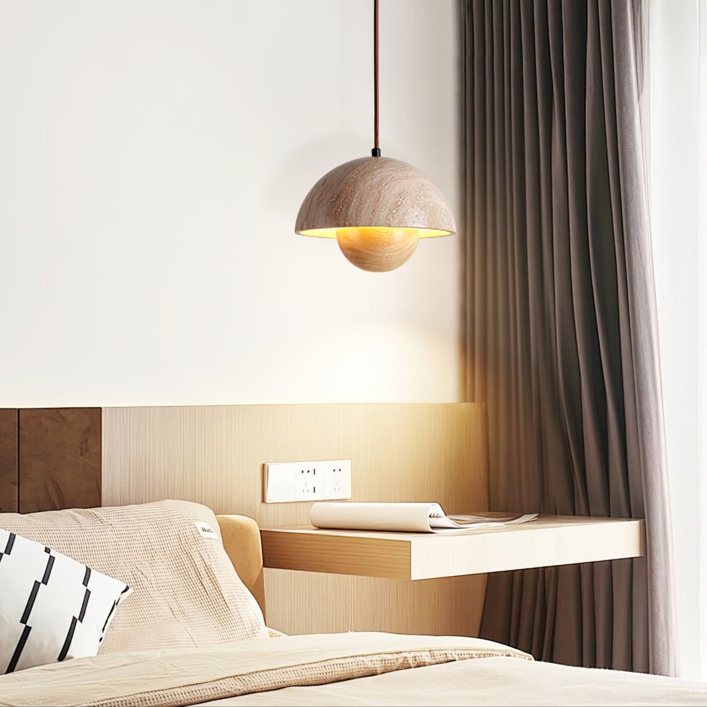 Ersile Travertine Pendant Light
