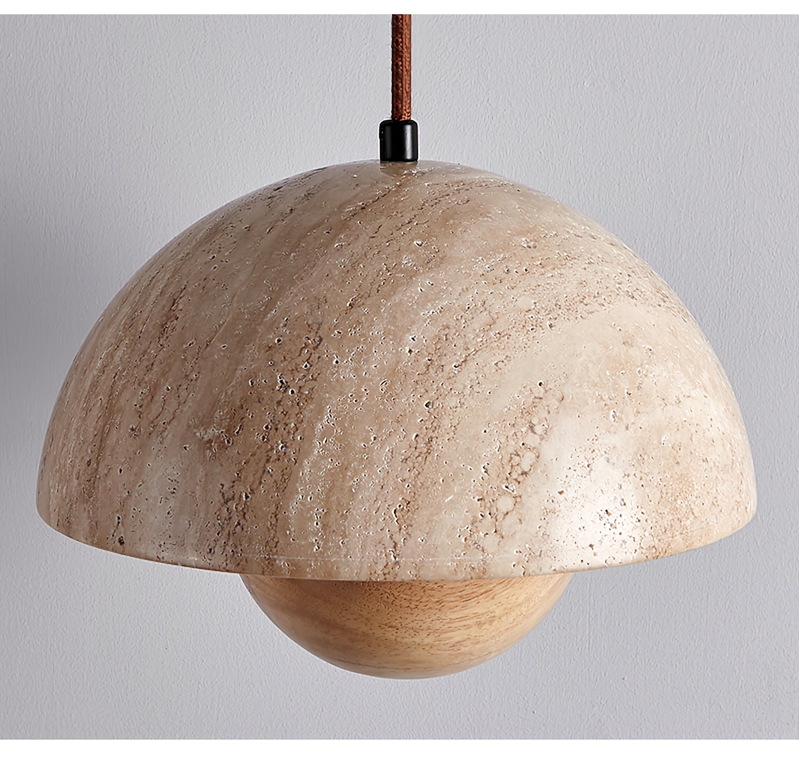 Bud Modern Travertine Pendant Light