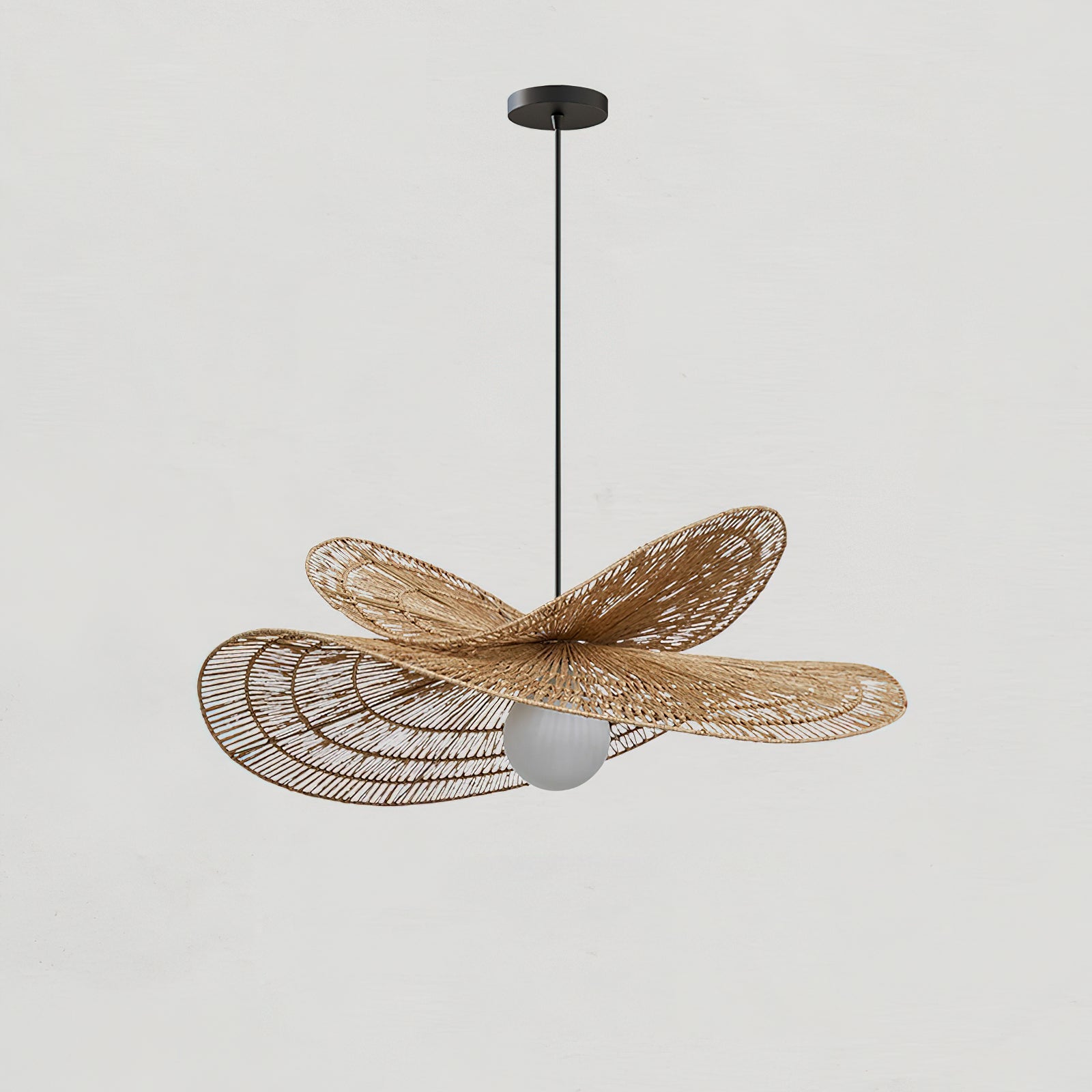 Bukolische Pendant Lamp Rattan Bloom - Letslighting