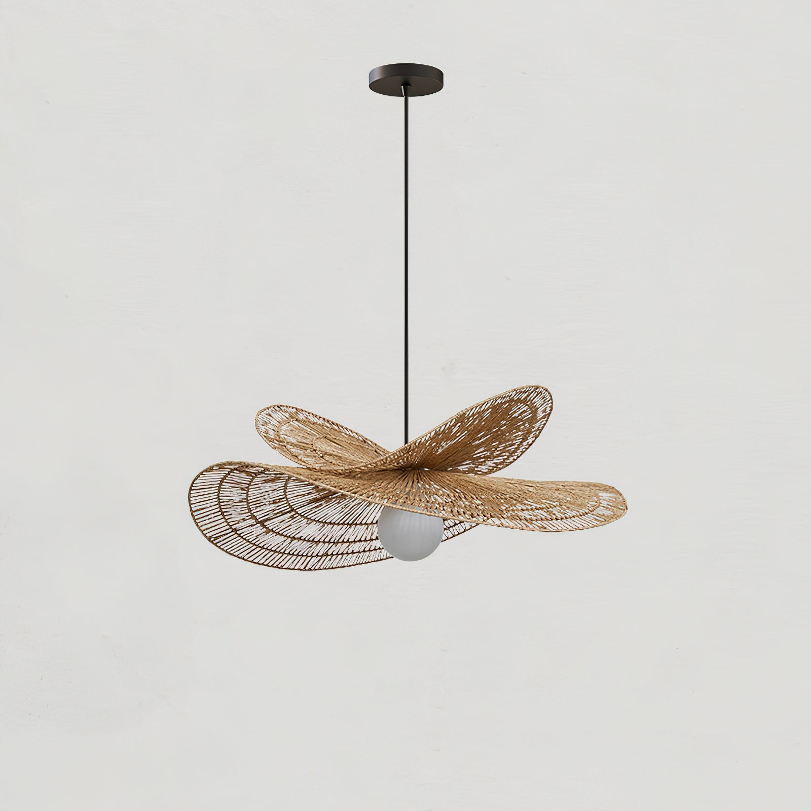 Bukolische Pendant Lamp Rattan Bloom - Letslighting