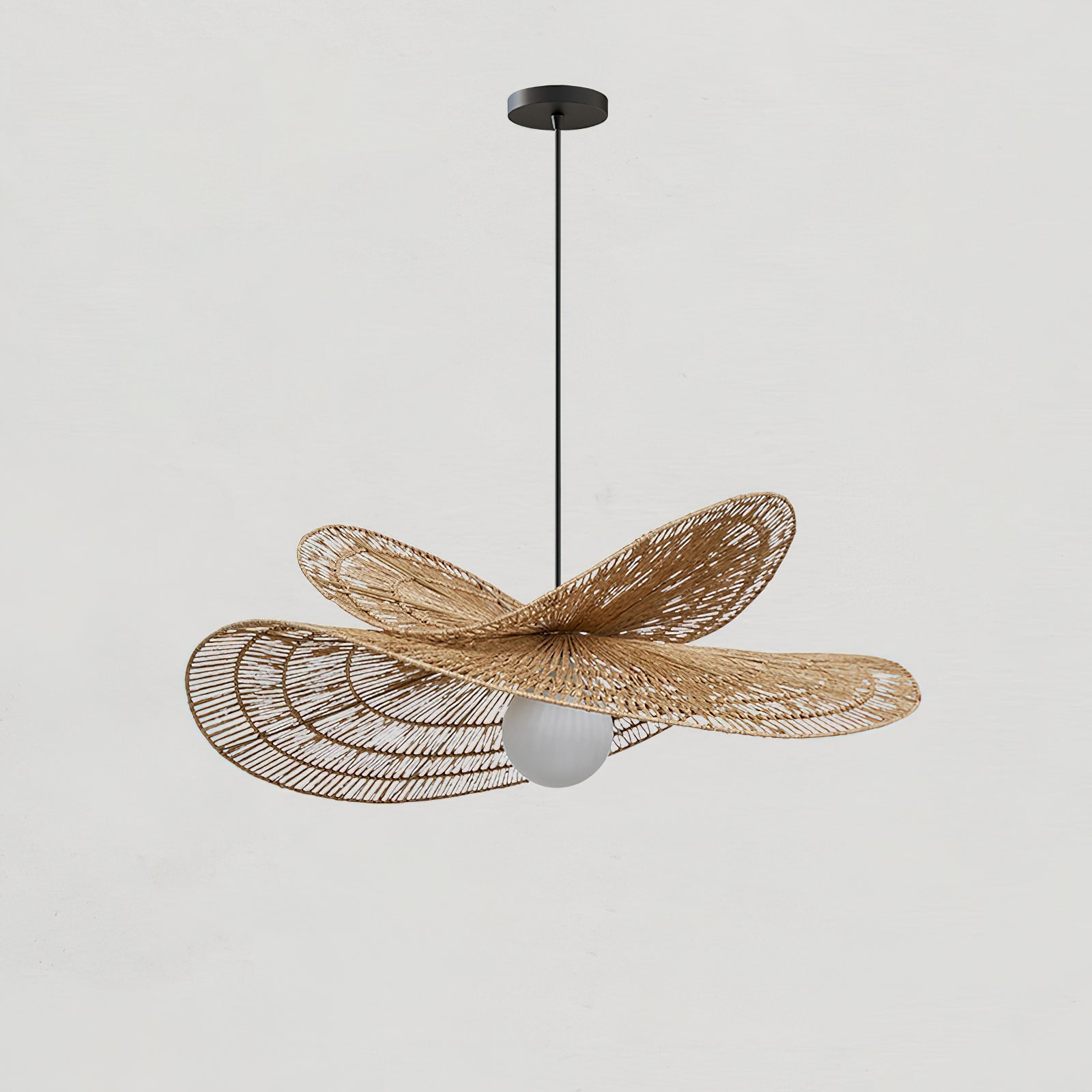 Bukolische Pendant Lamp Rattan Bloom - Letslighting