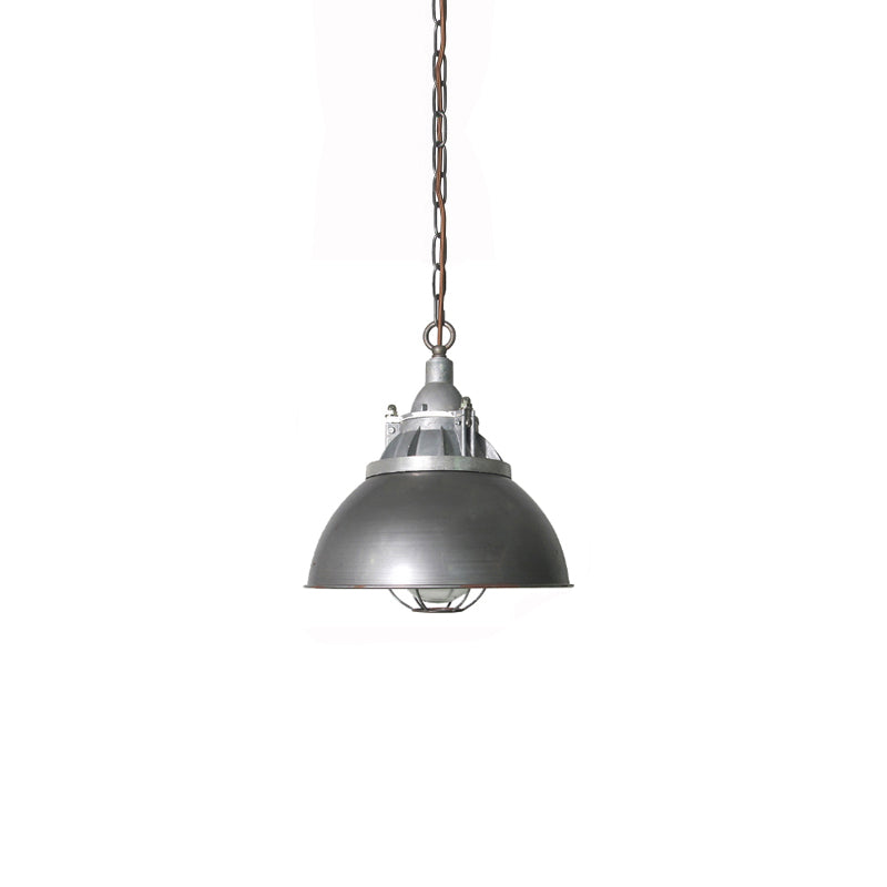 Celest Vintage Industrial Cage Glass Pendant Light - Letslighting