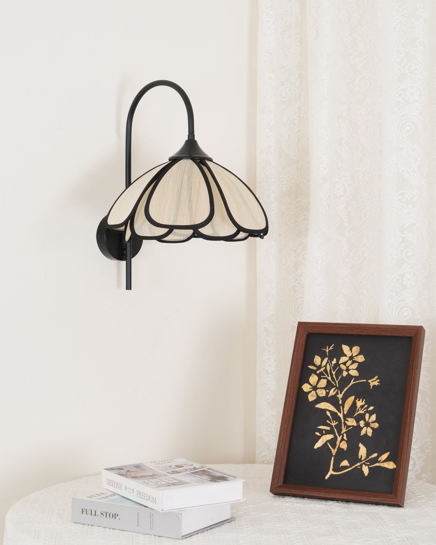Ivsiliel Natural Burnt Petal Wall Lamp - Letslighting