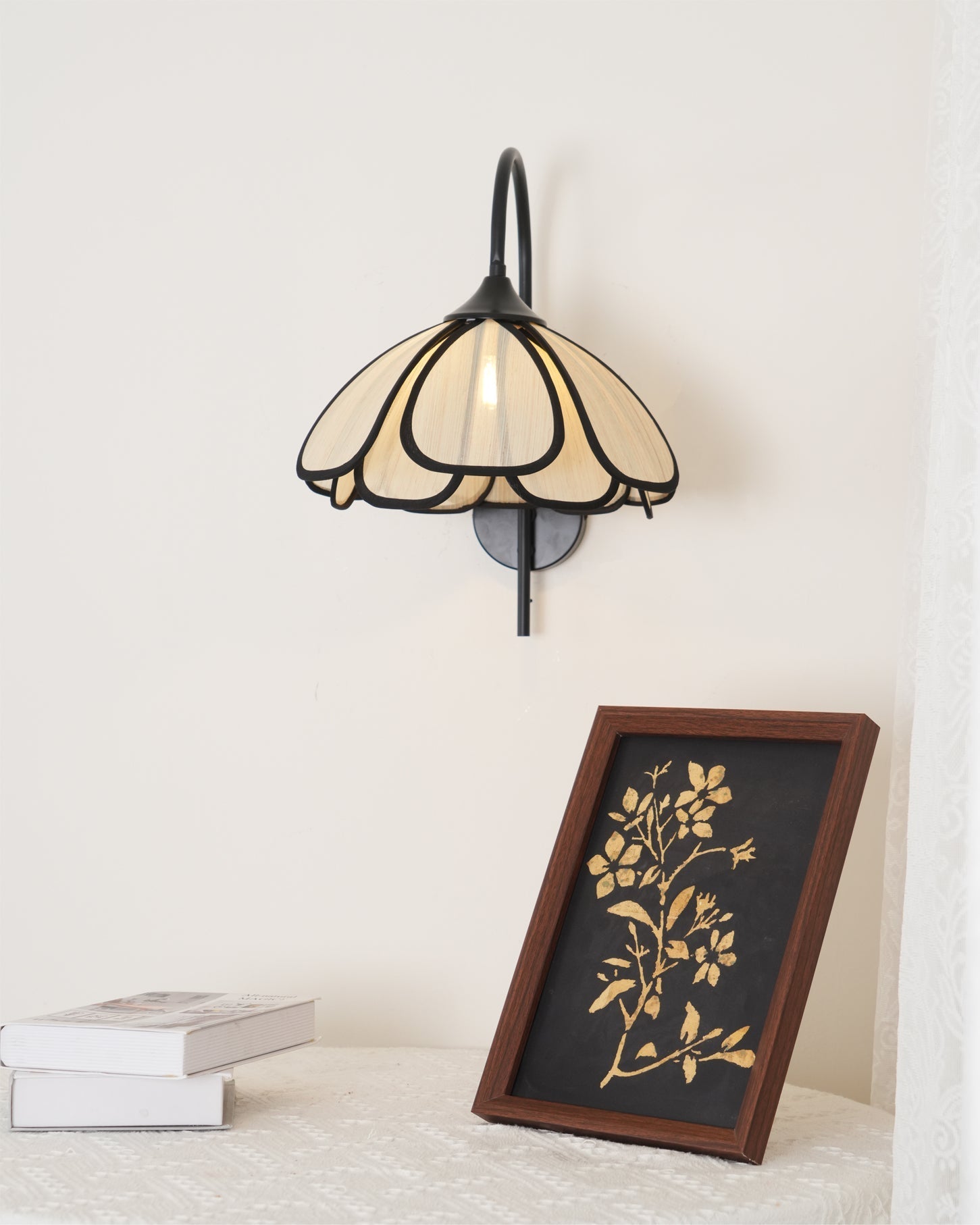 Ivsiliel Natural Burnt Petal Wall Lamp - Letslighting