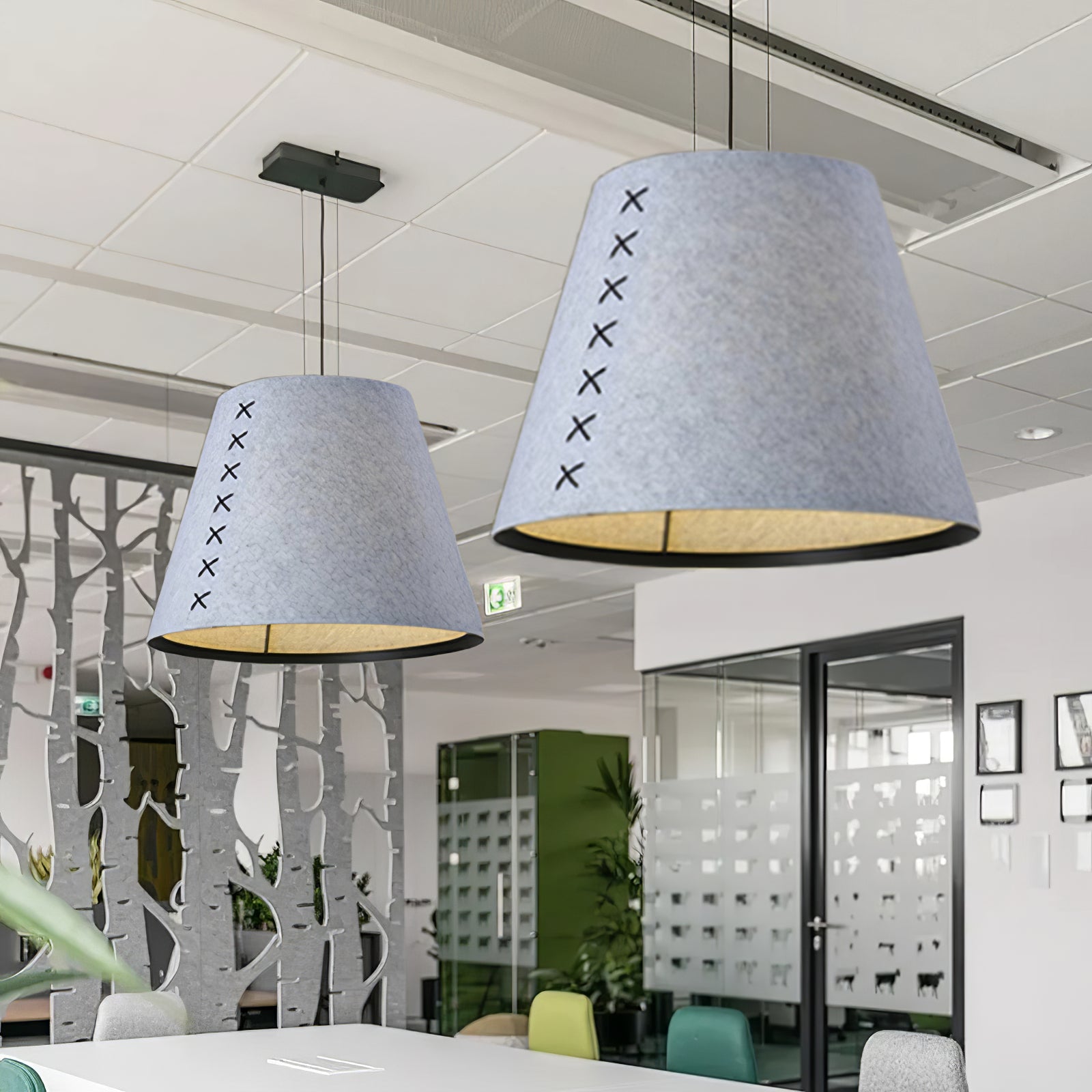 Acoustic Pendant Lamp Noise Reduction Office - Letslighting