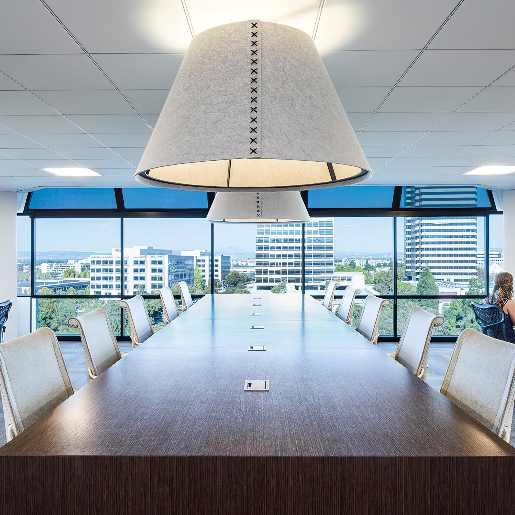 Acoustic Pendant Lamp Noise Reduction Office - Letslighting