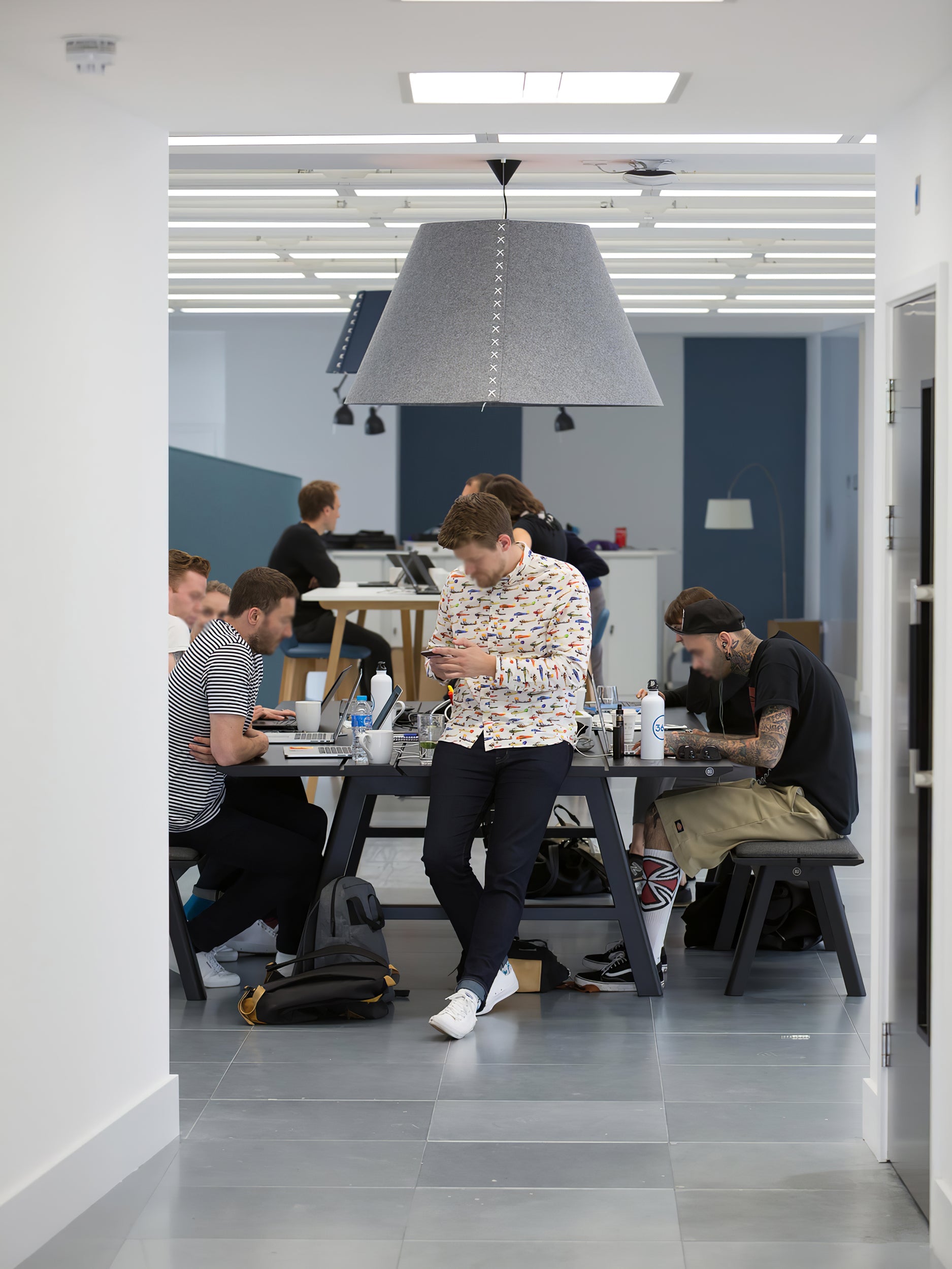Acoustic Pendant Lamp Noise Reduction Office - Letslighting
