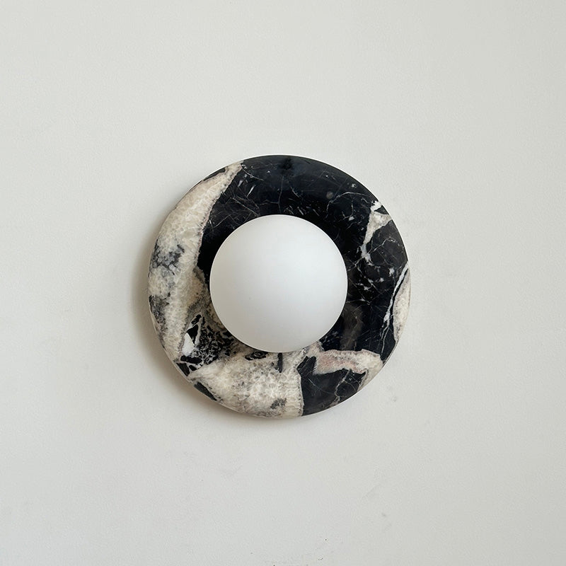 Uvinos Modern Minimalist Black Marble Sconce Wall Lamp - Letslighting