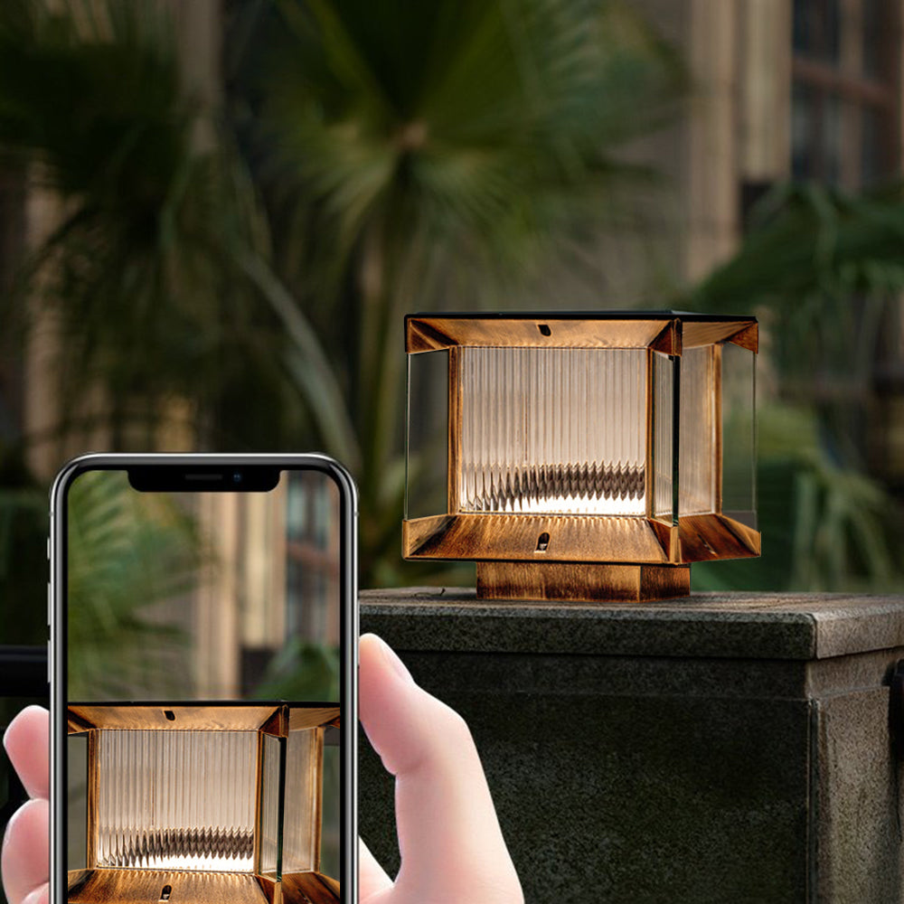 Ray Modern Rectangular Glass Outdoor Lamp - - Letslighting