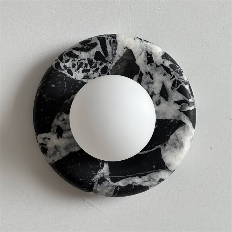 Uvinos Modern Minimalist Black Marble Sconce Wall Lamp - Letslighting